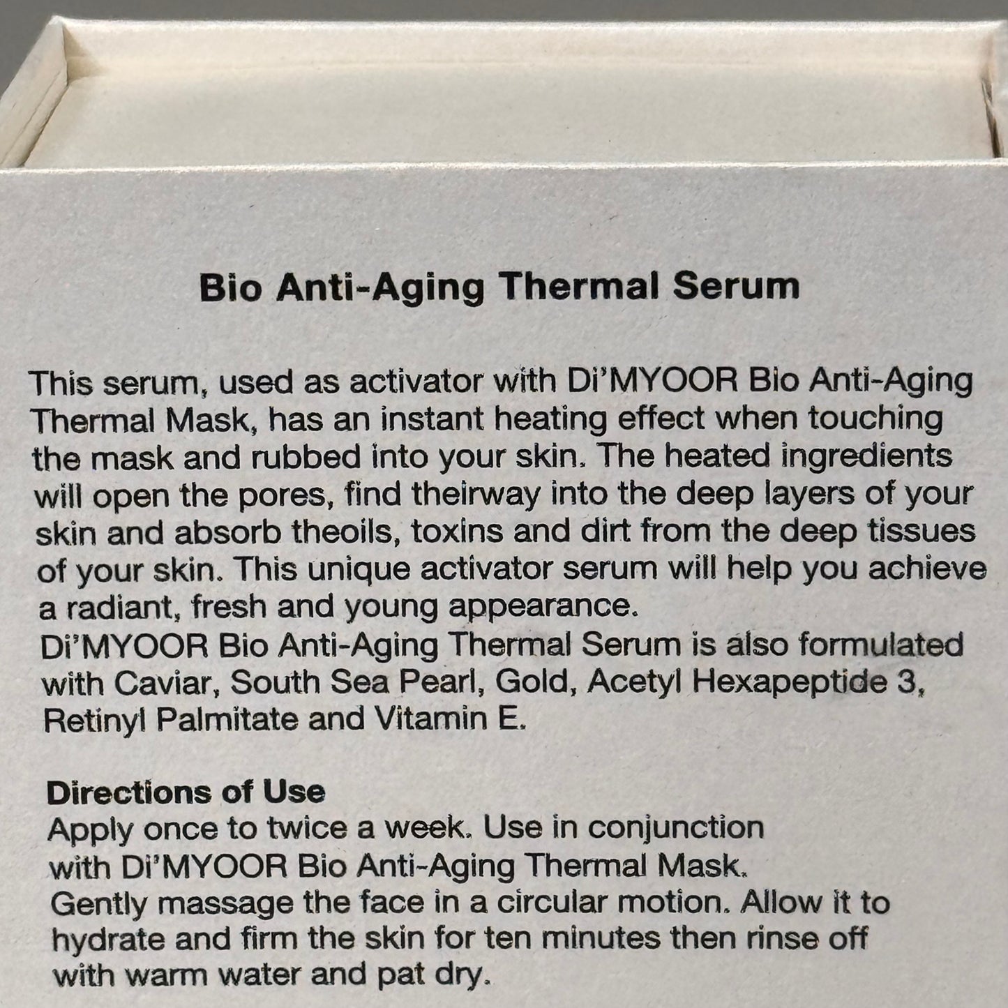 ZA@ DI'MYOOR Caviar Element Bio Anti Aging Serum 1.7 fl oz BB 20 Months After Opening Retail $379