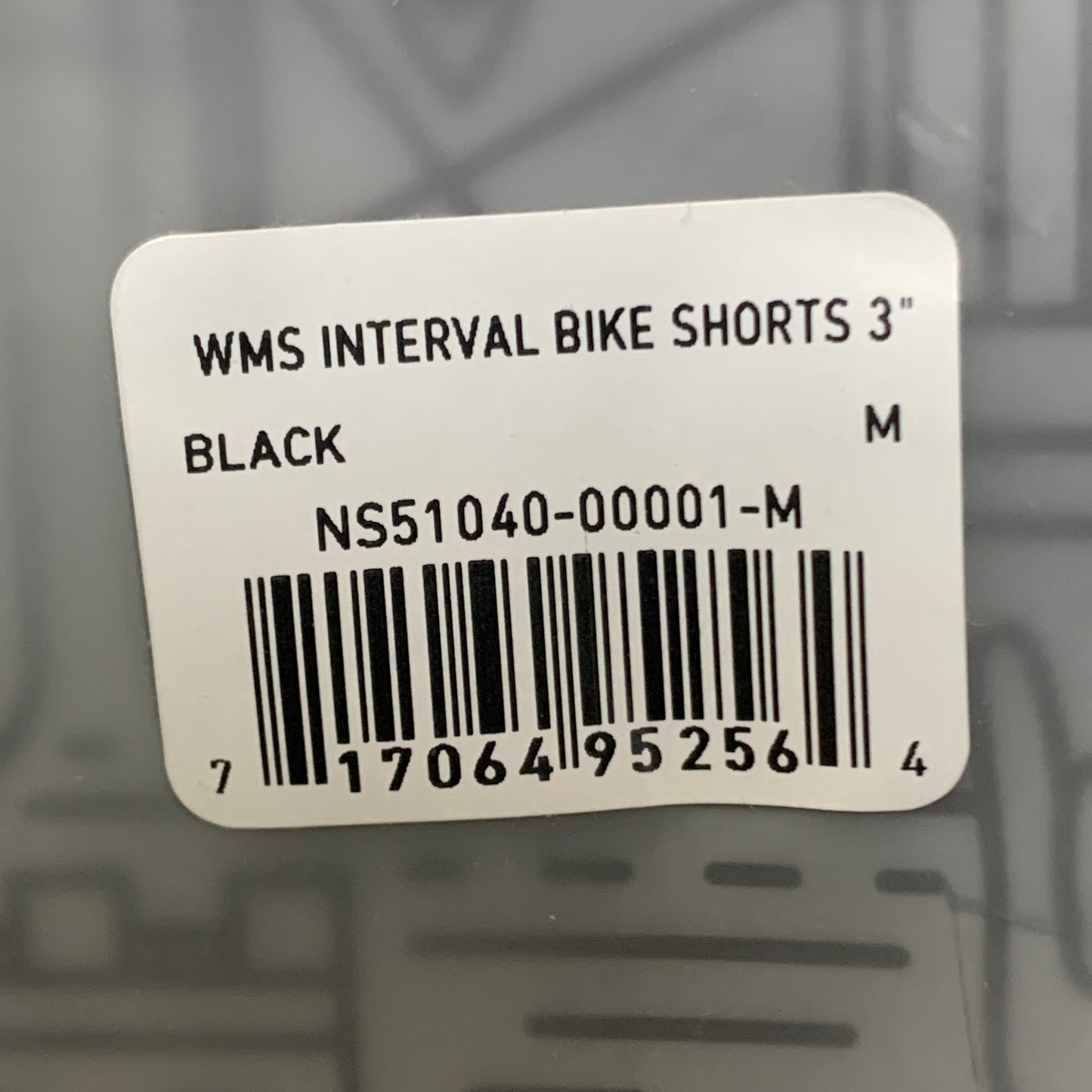 NATHAN Interval 3" Inseam Bike Short Women's Black Size M NS51040-00001-M