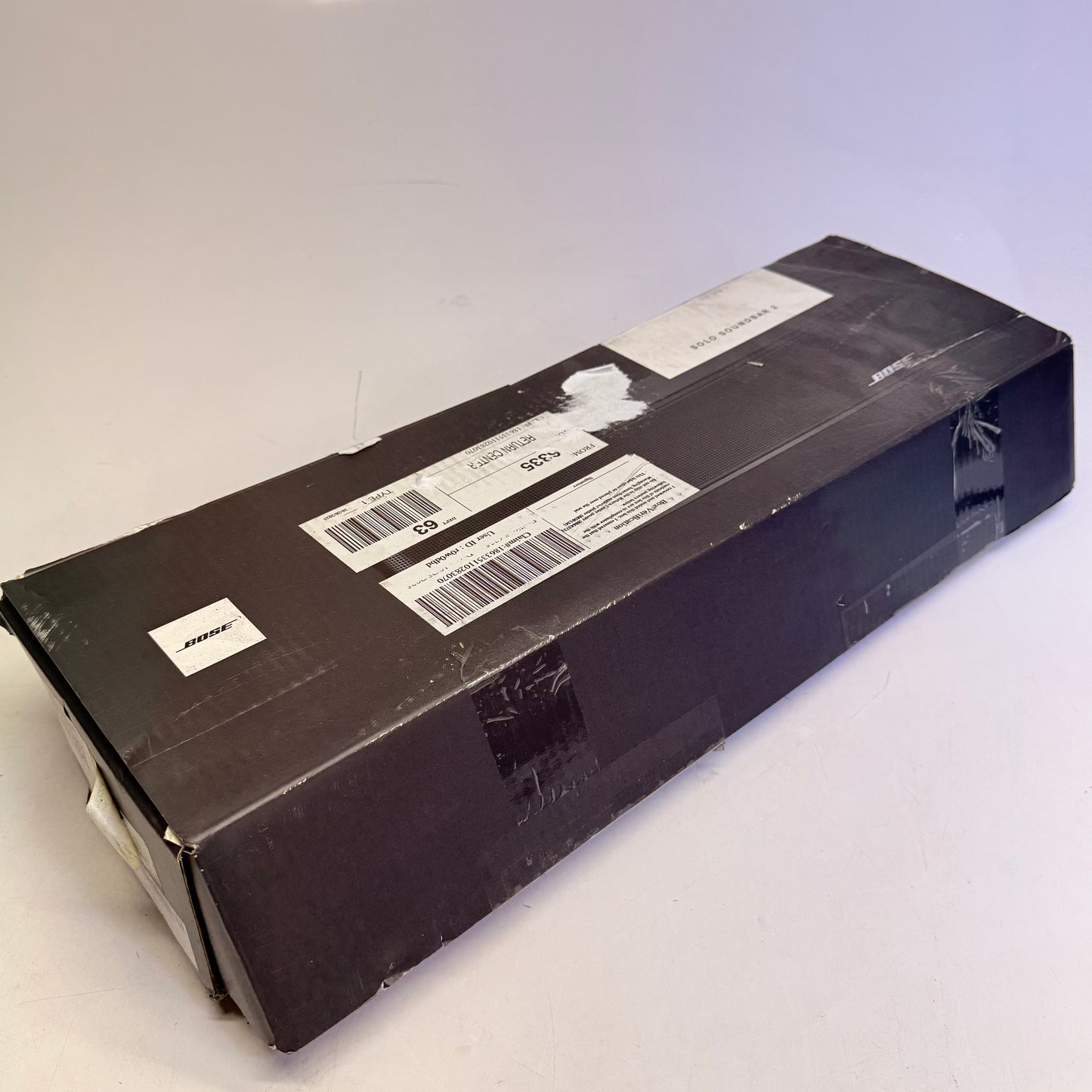 ZA@ BOSE Solo Soundbar Series II W/remote, Power Cord, Wall Bracket Black (AS-IS)