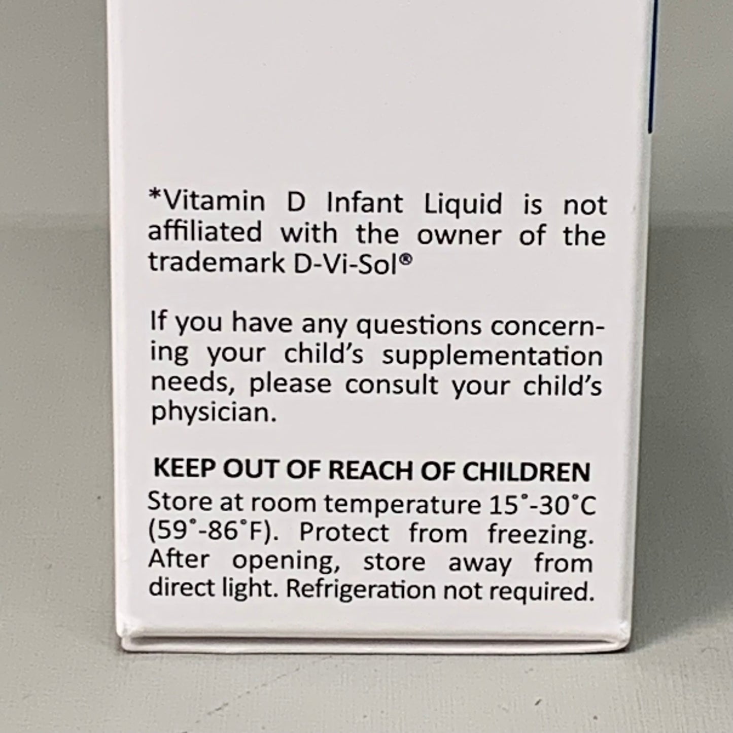 RELIABLE 1 (3 PACK!) Vitamin D Infant Liquid 50 mL 050502309 BB-08/2025