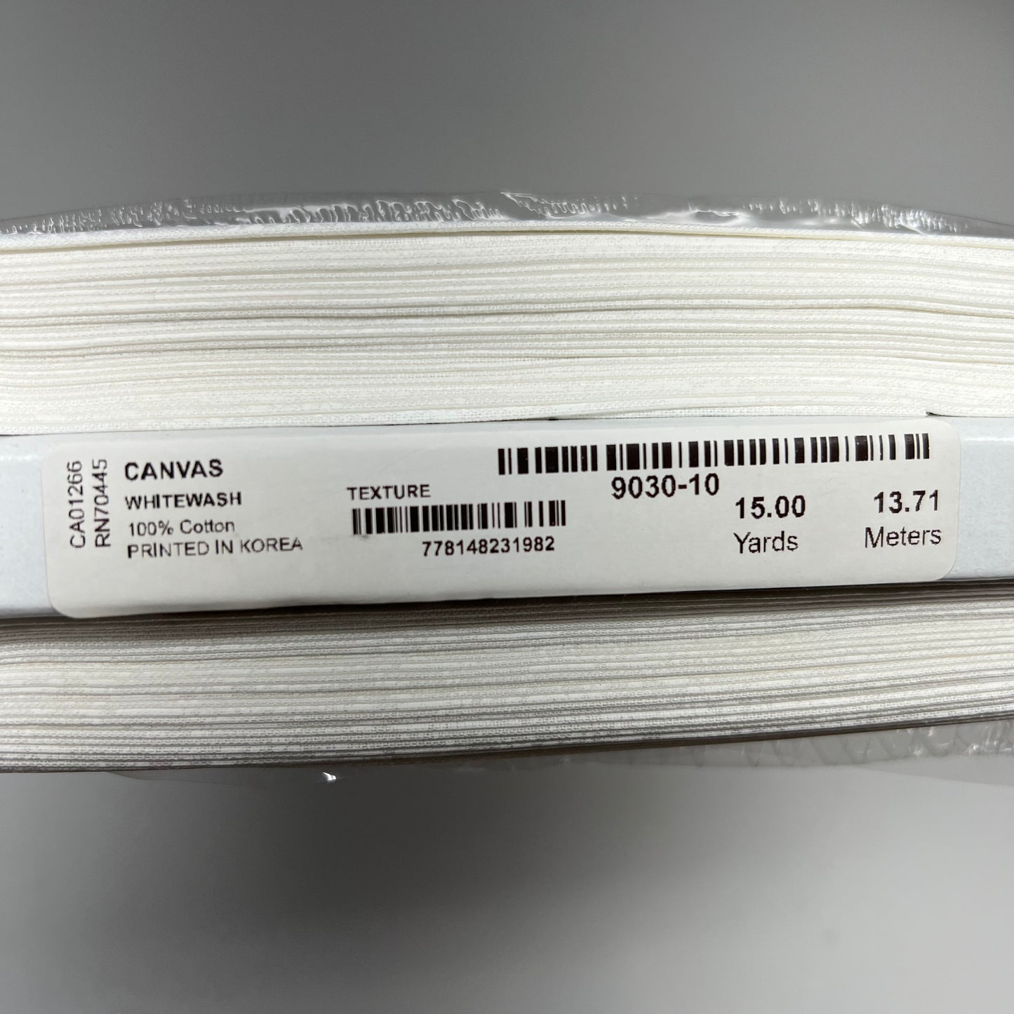 NORTHCOTT Canvas Basics Cracked Texture Design 15 Yds White Wash 9030-10