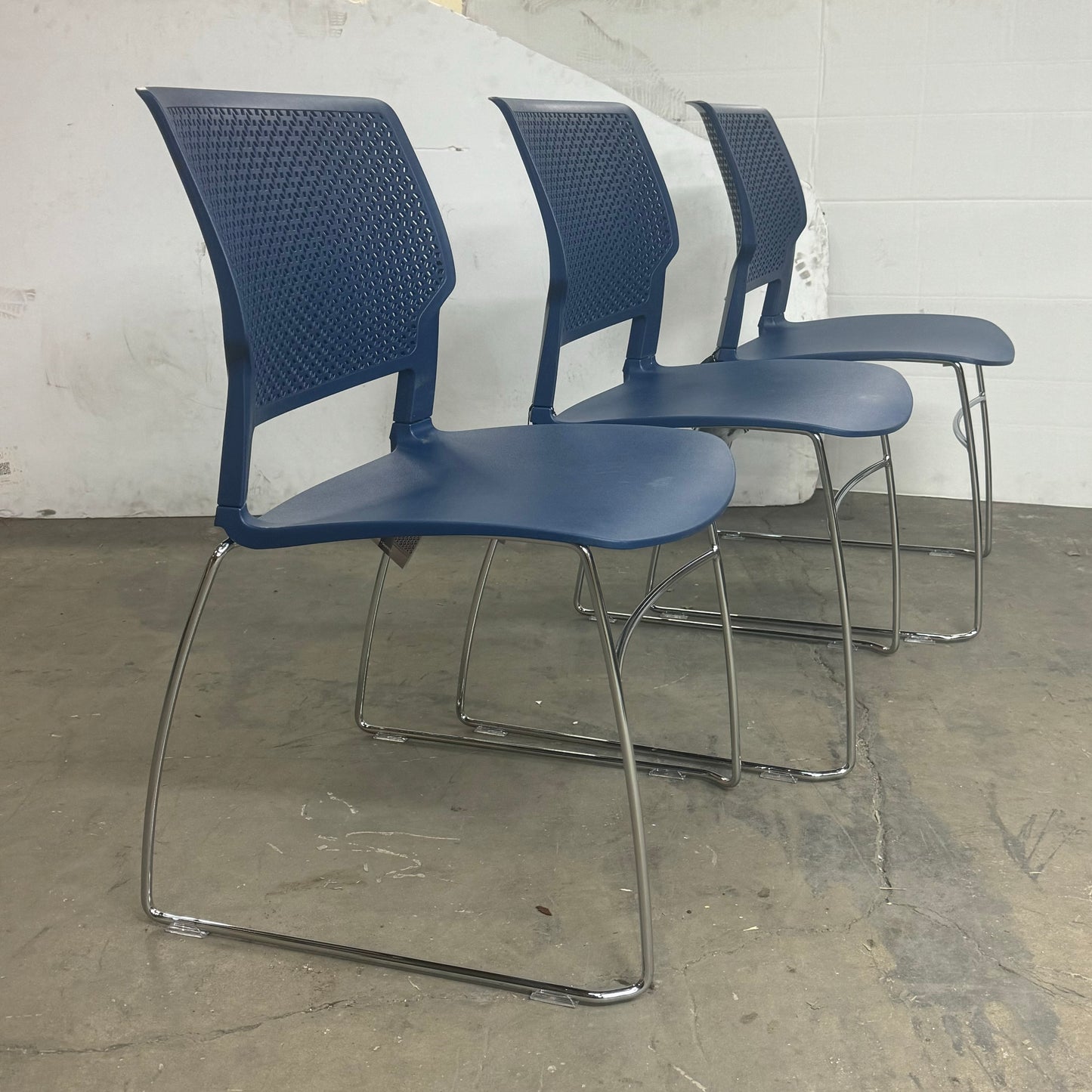 SITONIT SEATING (3 PACK) Orbix Chair 33”x 17”x 18” Blue