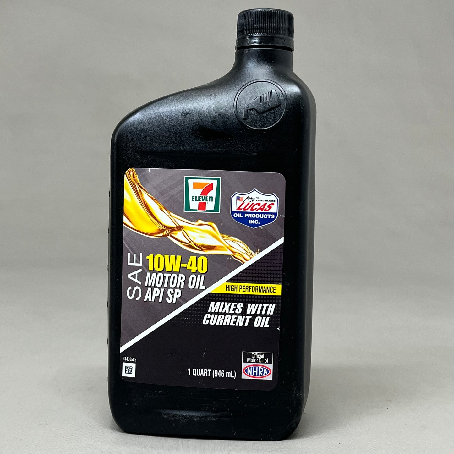 ZA@ 7 ELEVEN (5 PACK, 1 QUART EACH) SAE 10W-40 Motor Oil API SP High Performance As-is