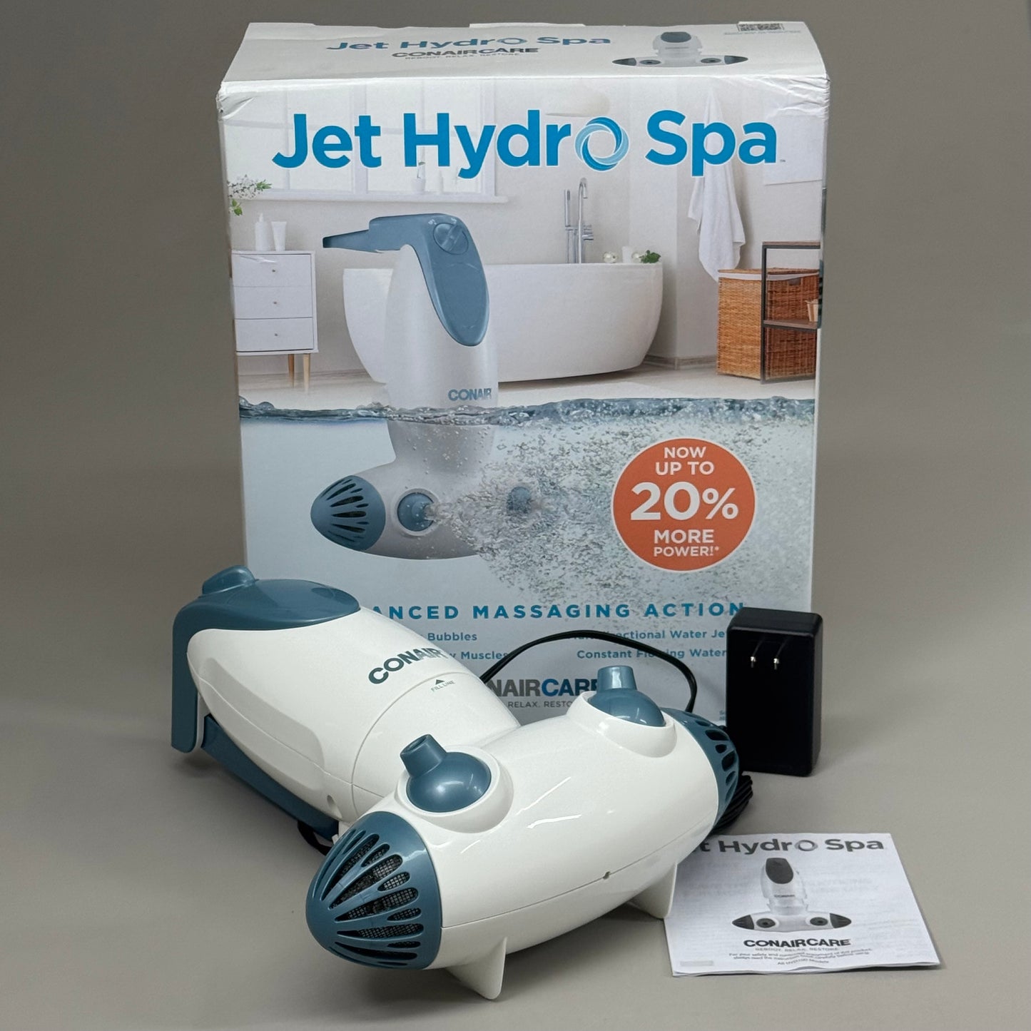 CONAIR Jet Hydro Spa w/ Multi Directional & Constant Flowing Water Blue HYD100