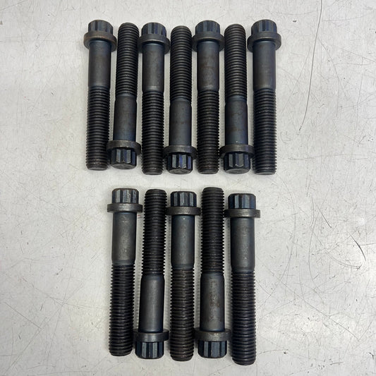 (12 PACK) Cv Bolt 12 Point High Strength  7/8"x24 Thread X 5" Black
