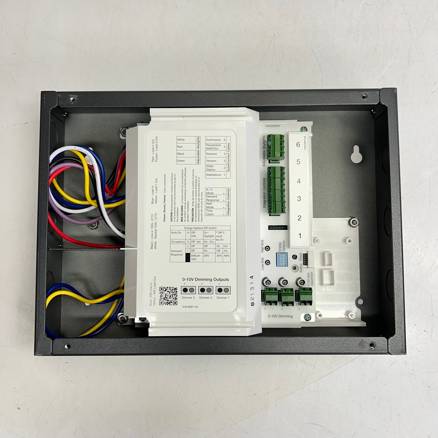 COOPER LIGHTING Room Controller 3 Dimmer Solution W/ Emergency Control RC3DE-PL