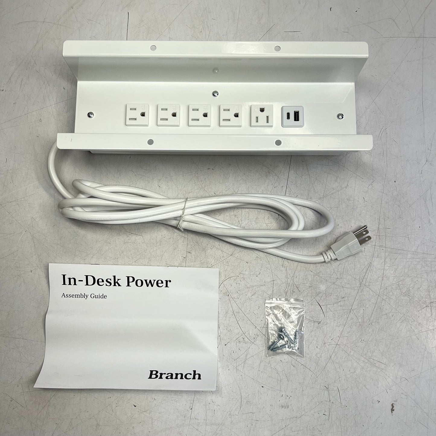 BRANCH In-Desk Power Outlets & Usb Powder Coated Steel  120V  13-11-00-00