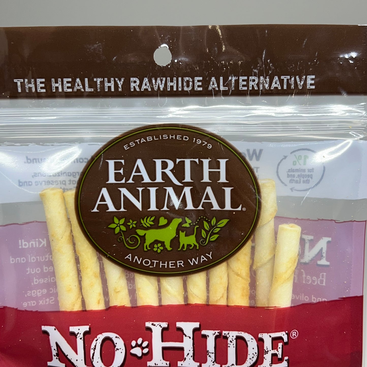 EARTH ANIMAL (3 PACK) No-Hide Beef Stix Natural Rawhide Alternative 10pk BB 12/25