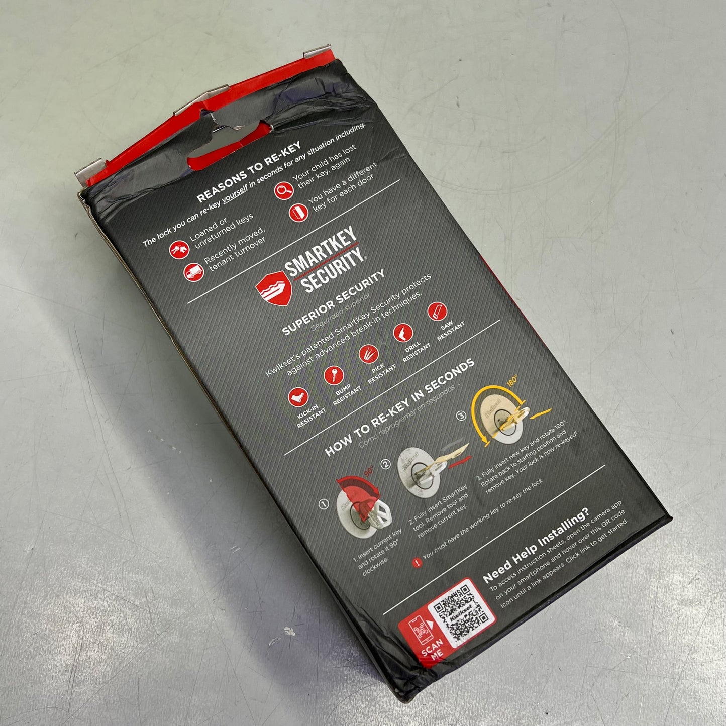 KWIKSET Signature Series Pismo Entry Door Knob 2-1/4" Matte Black 97402-849