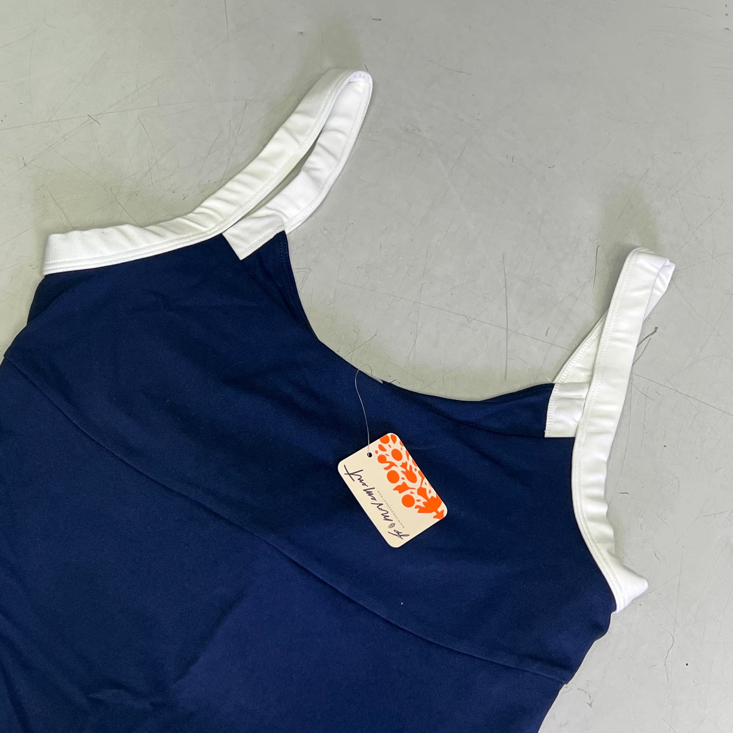 FREE PEOPLE Swing of Things Skortsie Women's Sz M Navy/White Combo 958094