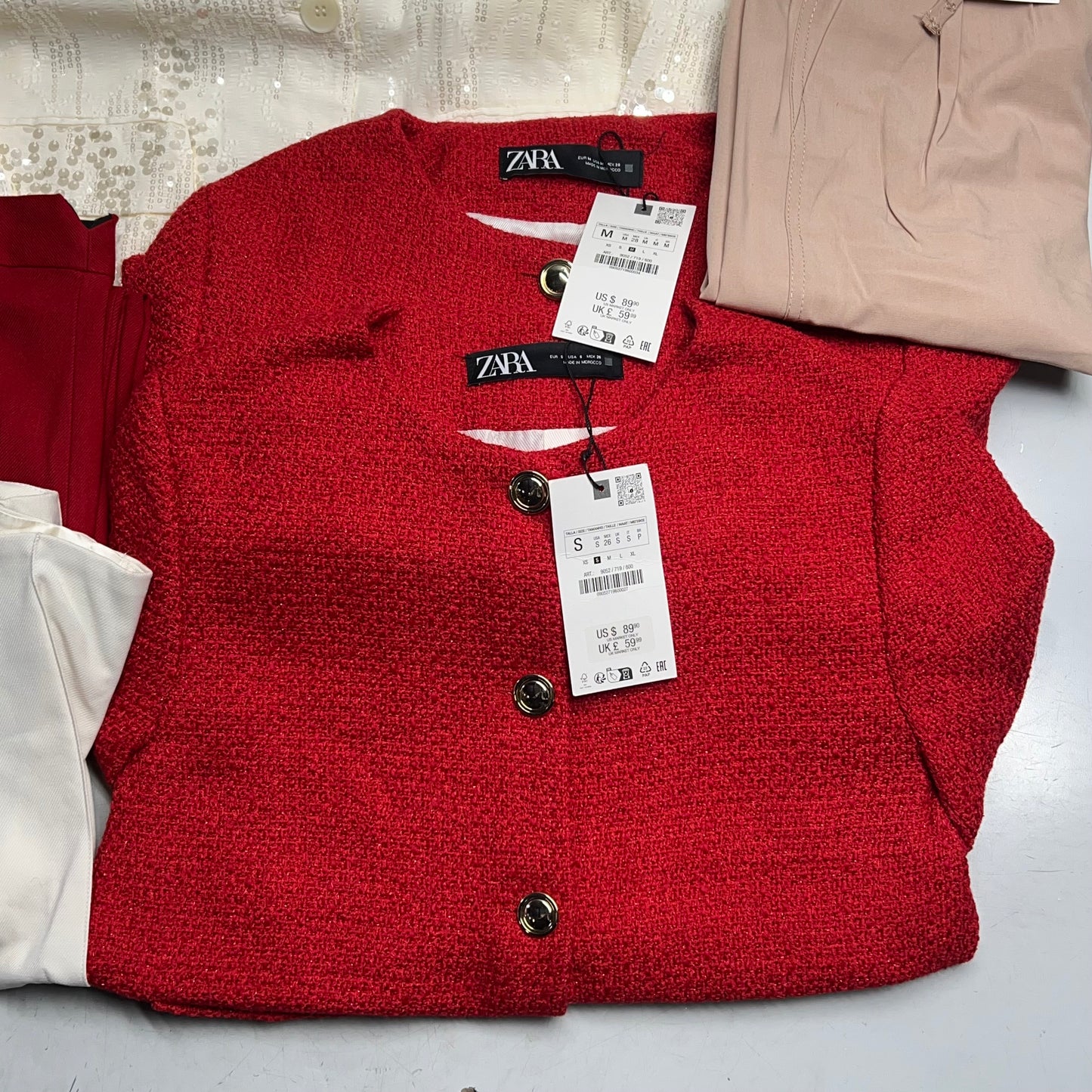 ZA@ ZARA Lot of Assorted Clothing Pants & Blazers Women's Sz XS/S/M Multicolor