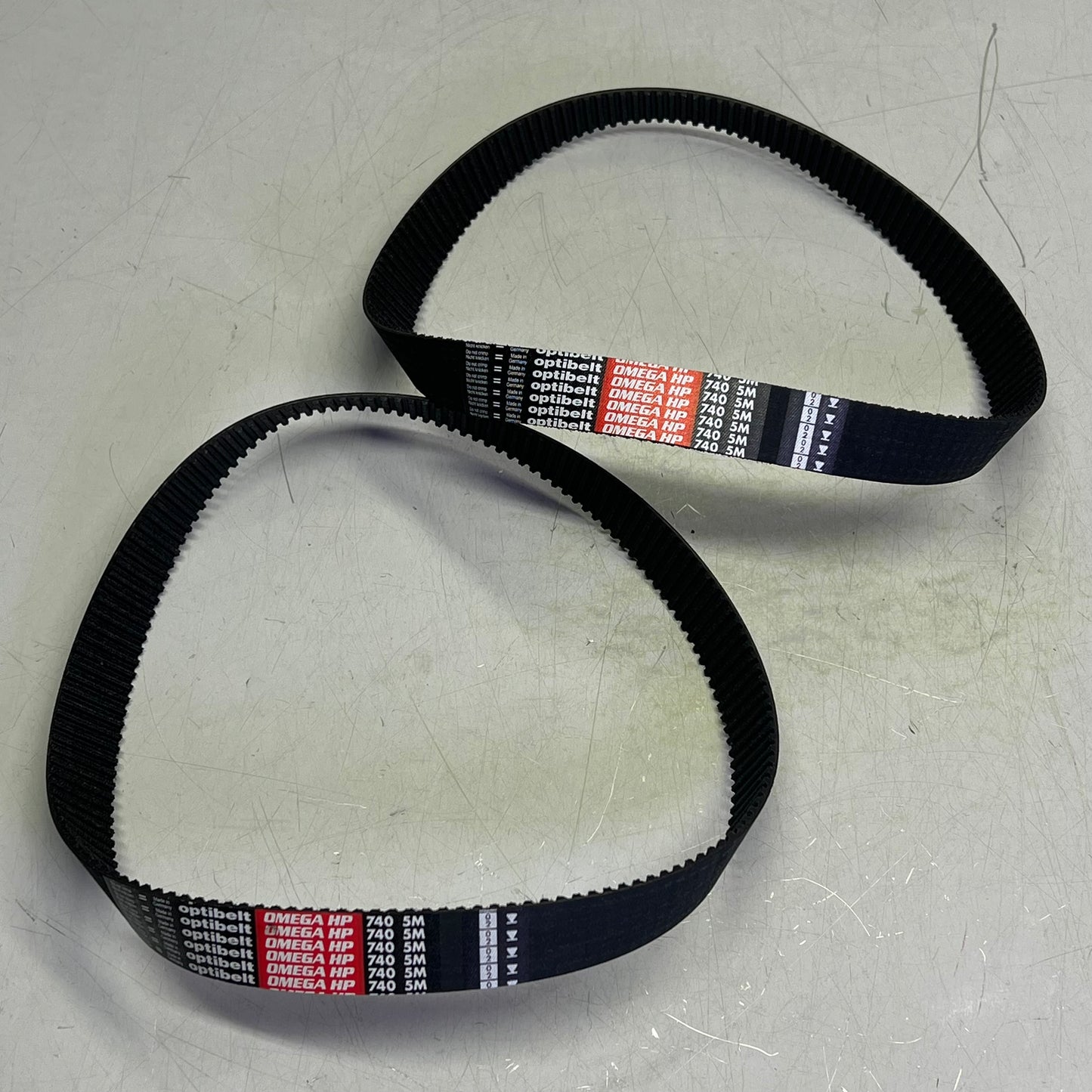 OPTIBELT (2 PACK) Omega HP Timing Belt Made In Germany 740MM L x 5M 740-5MHP-15