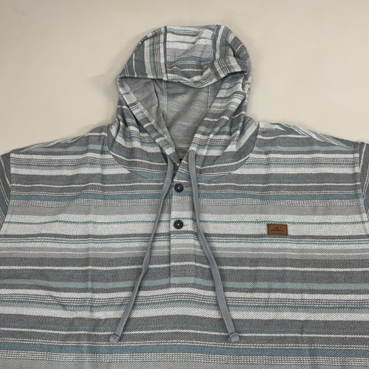 O'NEILL On Bavaro Stripe Button Pullover  Men's Sz 5XL Grey 002482891