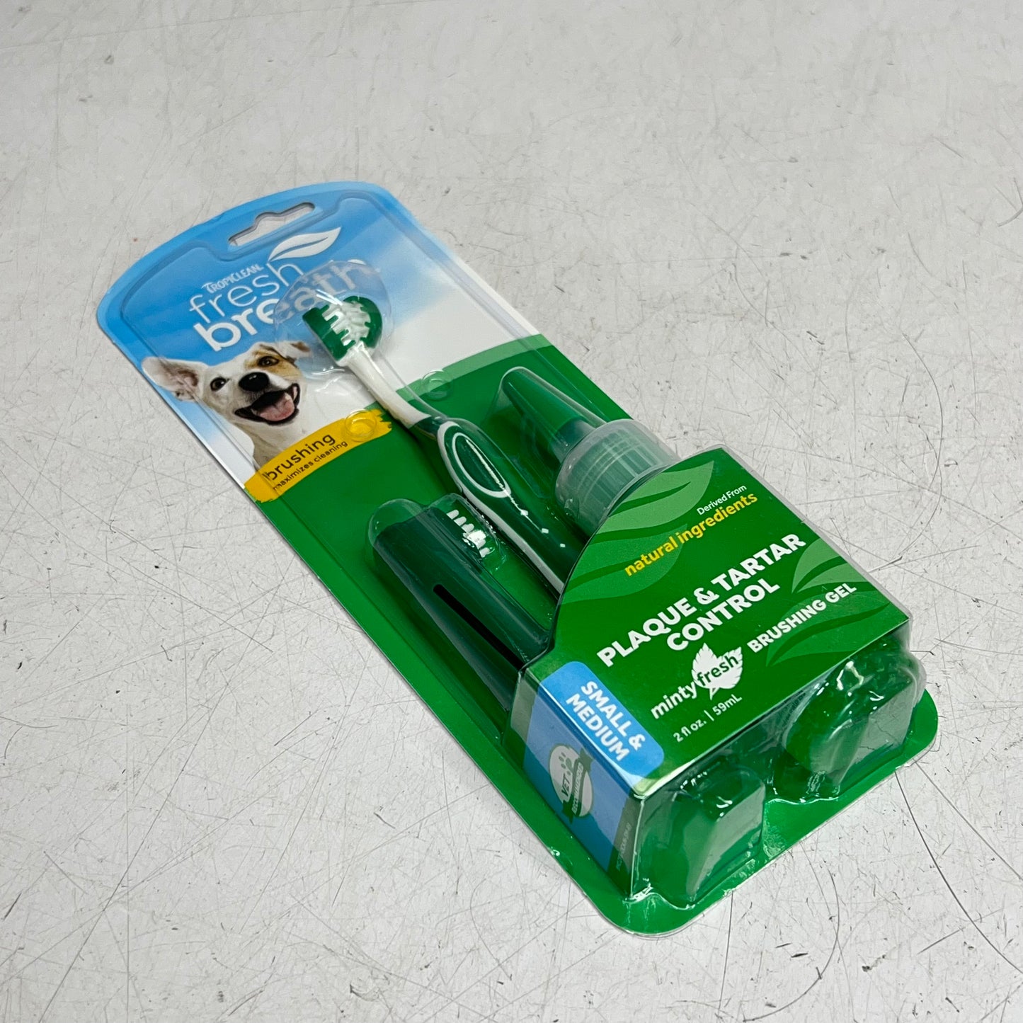 TROPICLEAN (2 PACK) Fresh Breath Oral Care Kit for Dogs Plaque & Tartar Control
