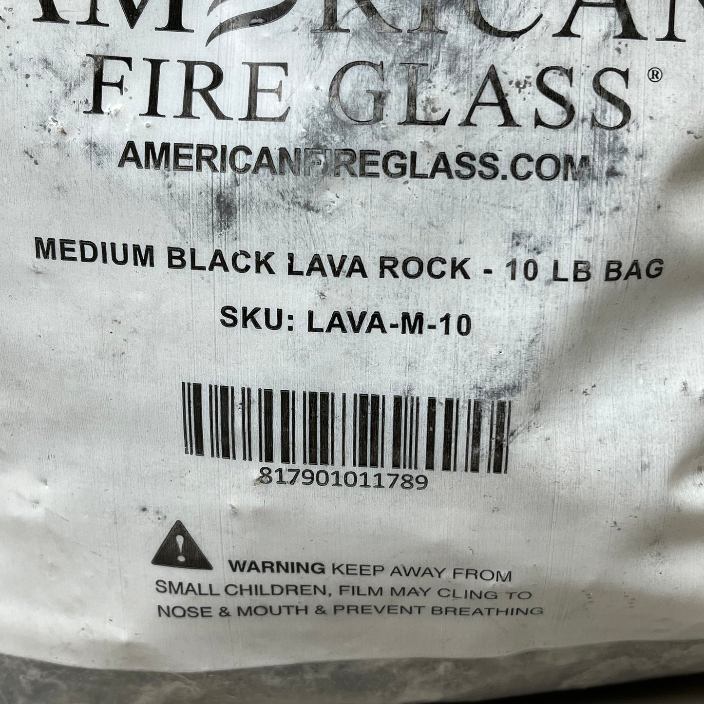 AMERICAN FIRE GLASS (2 PACK, 20 POUNDS TOTAL) Medium Lava Rock LAVA-M-10