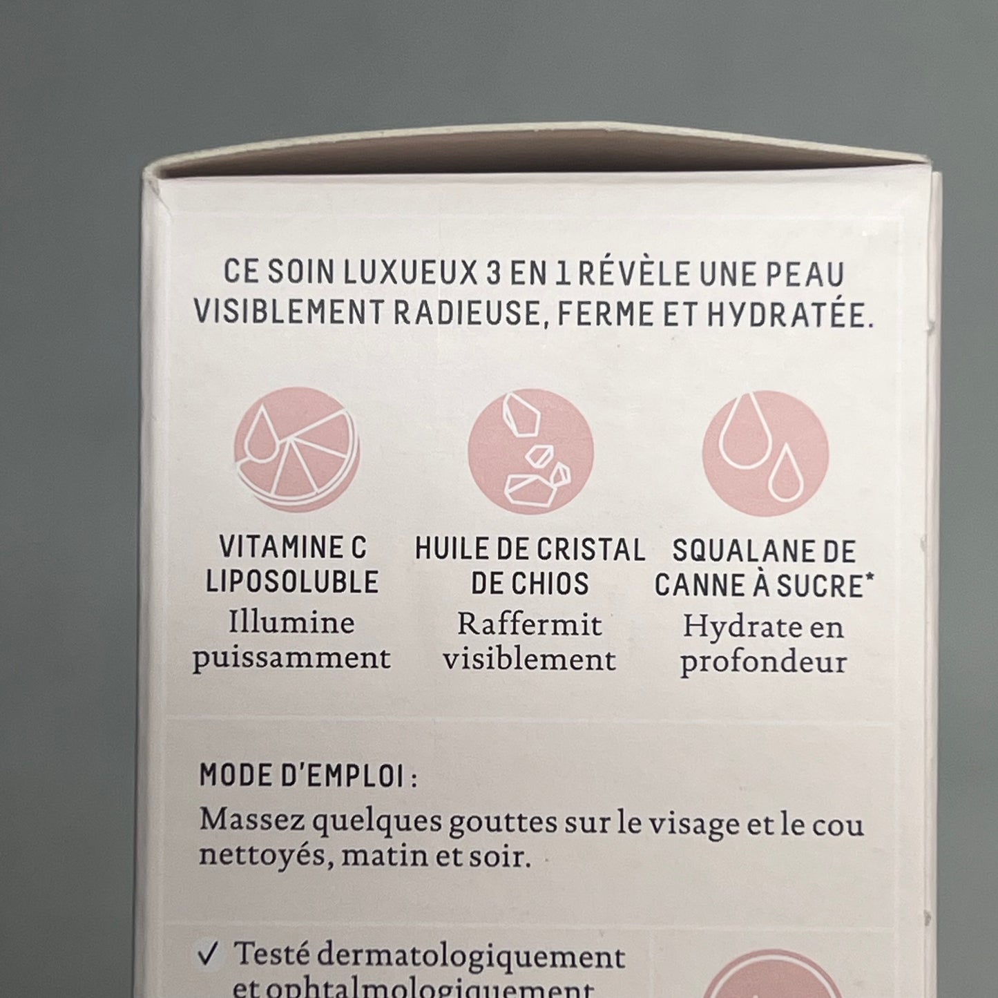 BIOSSANCE Squalene + Vitamin C Rose Oil For Skin Radiance & Suppleness 1 fl oz