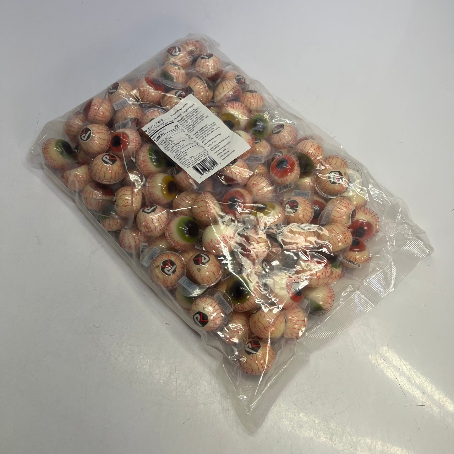 DEER DADA (5 LBS BAG) Individually Wrapped Filled Eyeball Gummy Candy BB 05/26