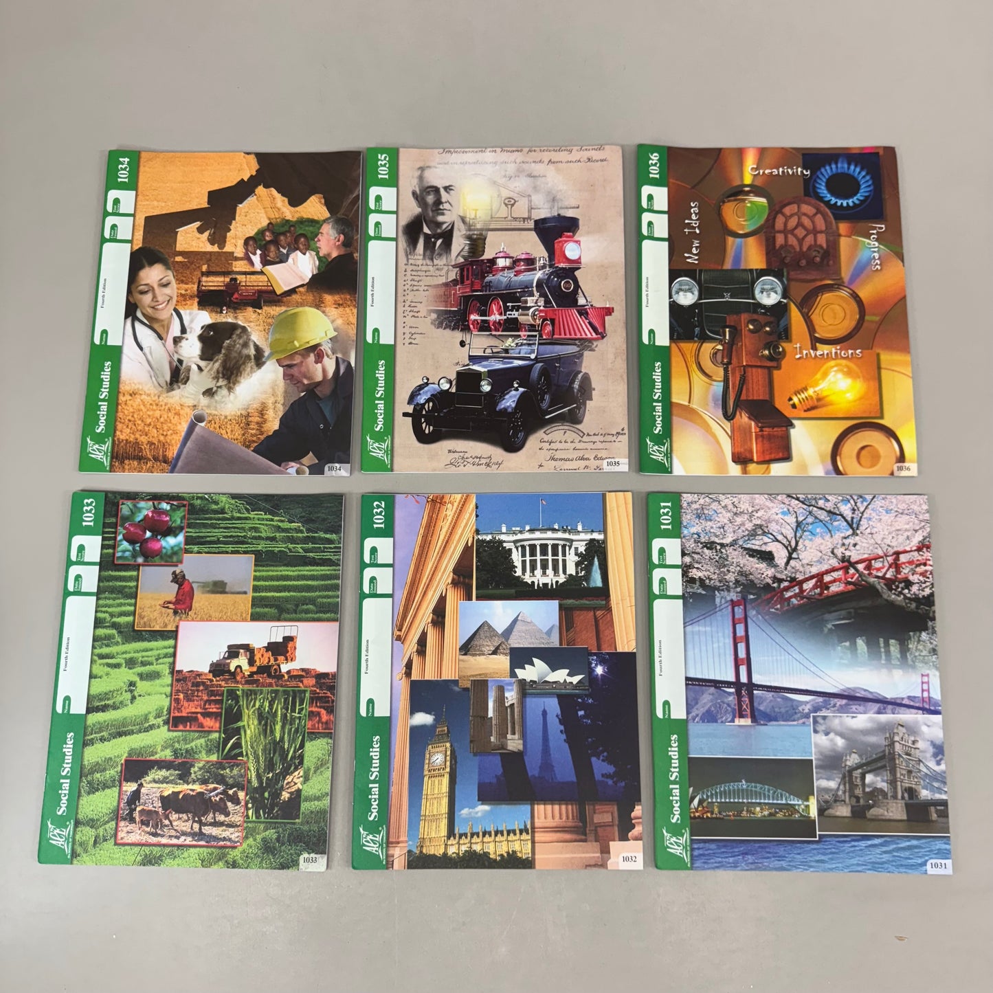 ACE PACES (12 Pack) Grade 3 Social Studies 1025-1036 (Fourth Edition) Homeschool 40652339