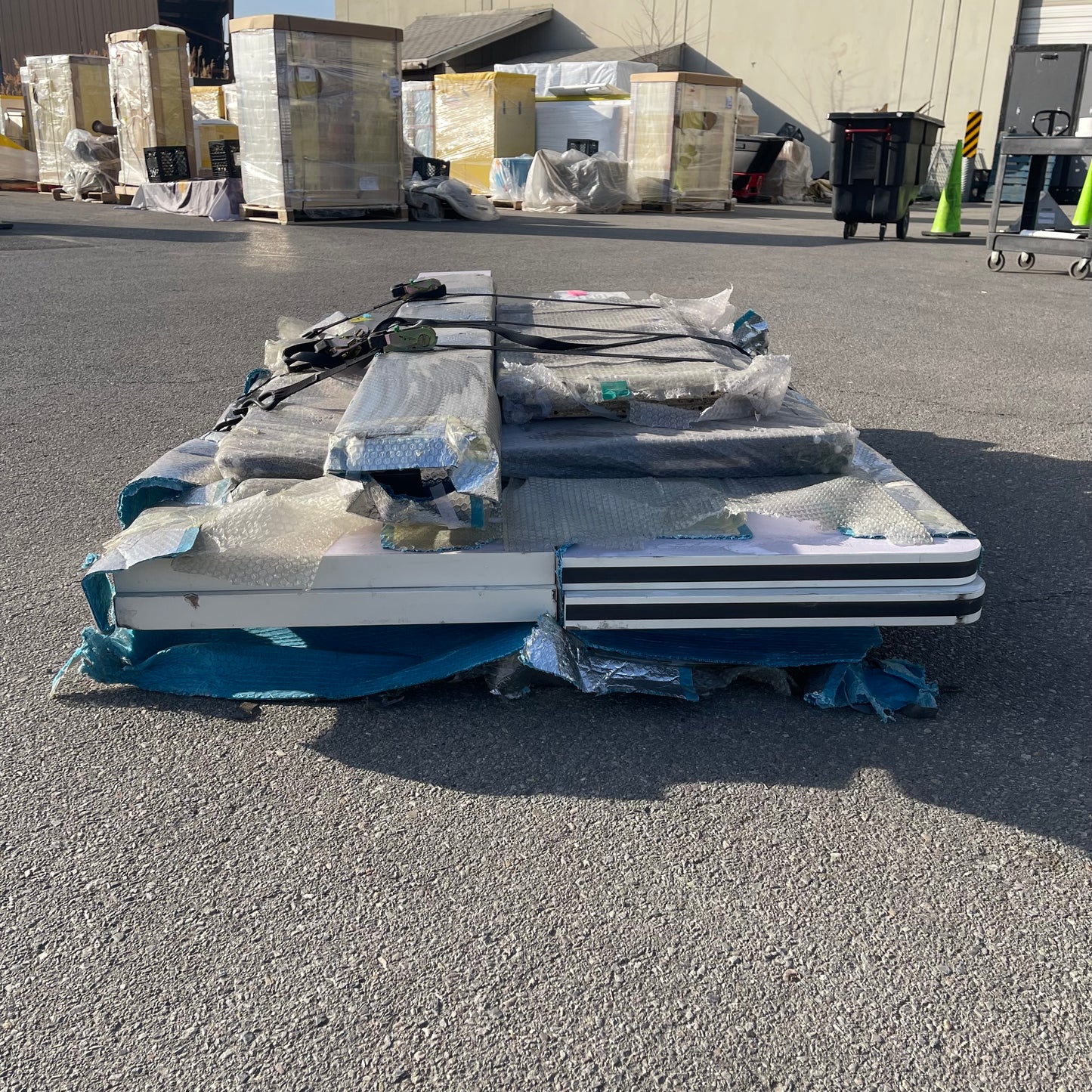 ZA@ Pallet of MIXED Disassembled Table Dark Grey (AS-IS)