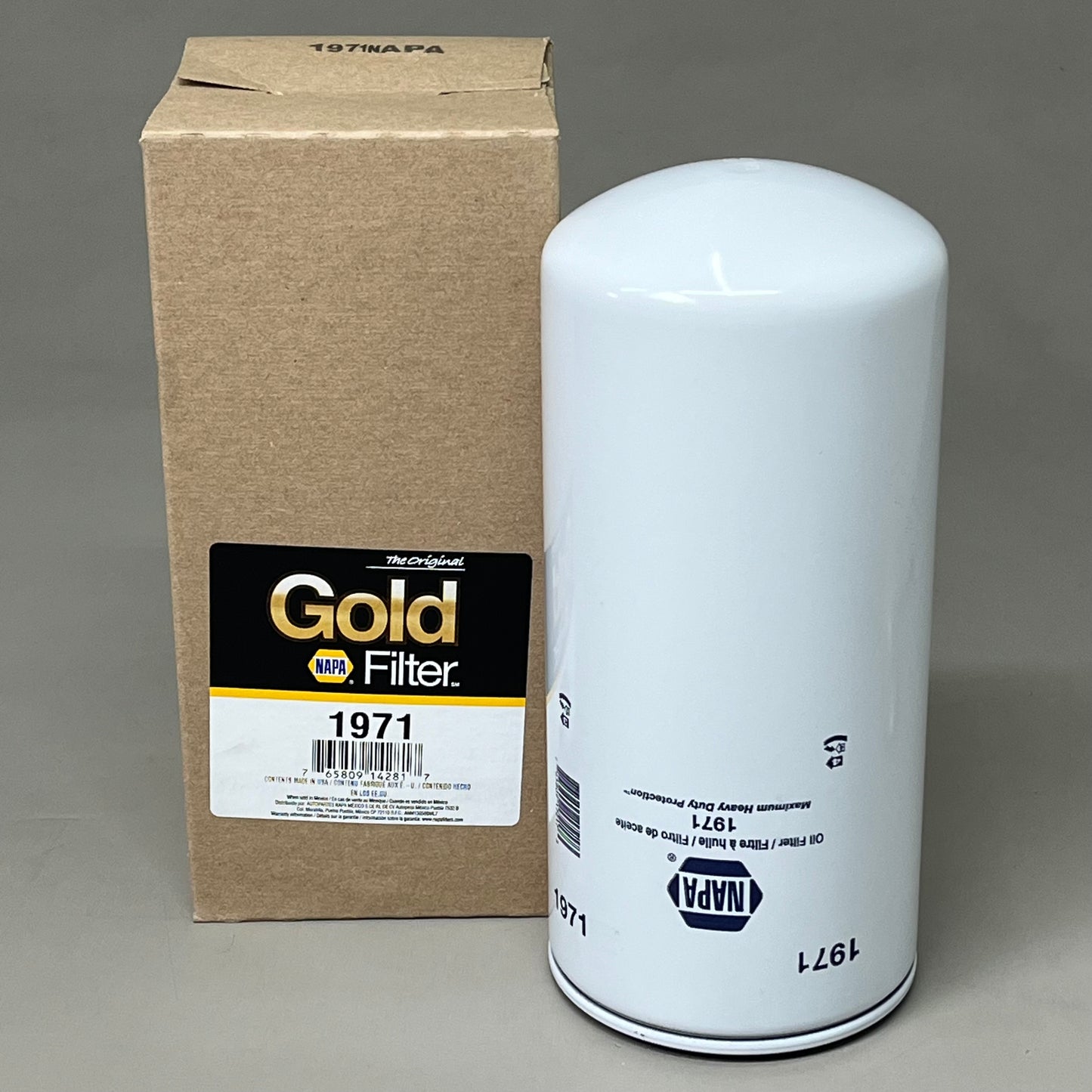 NAPA The Original Gold Filter Enhanced Cellulose 1-5/8"-12 Thread 17 Micron 1971