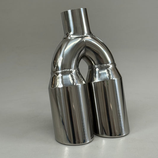 STREET STYLE  Polished Stainless Dual Exhaust Tip 12"Lx7.5"W SS026S