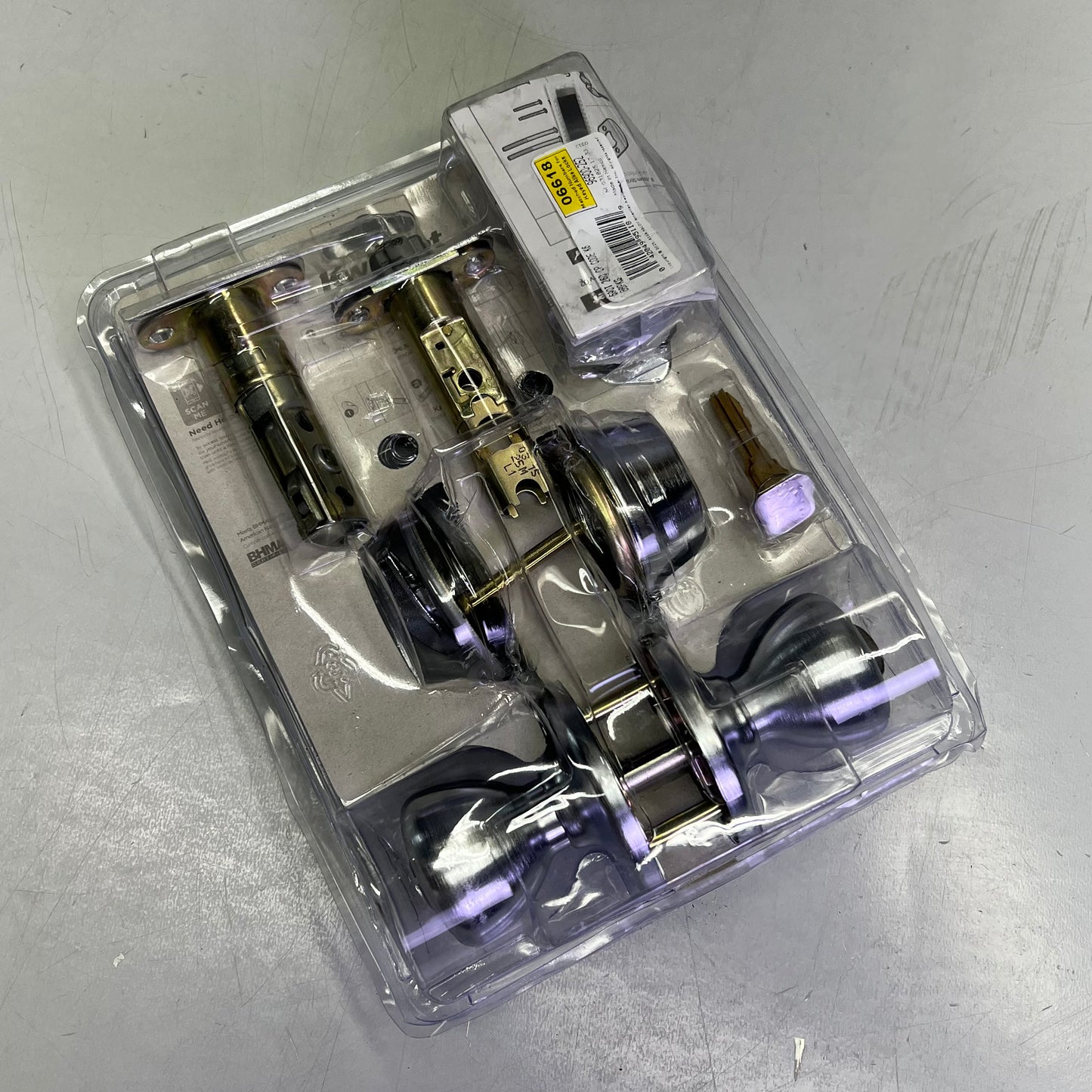 KWIKSET Combo Tylo Security Set Deadbolt Keyed One Side Satin Chrome 96900-252