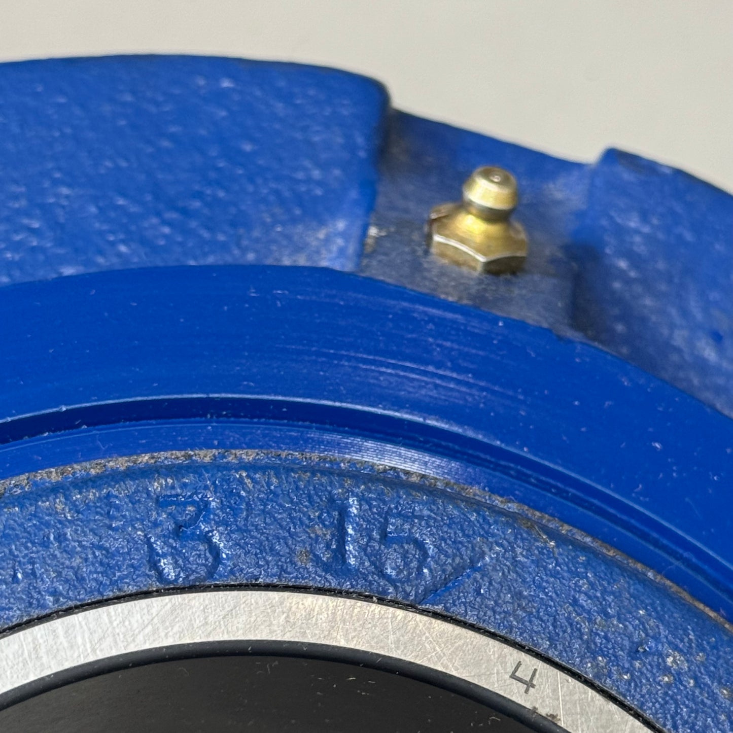 ROYERSFORD Type E Piloted Flange Bearings 4" Non-Expansion Blue 20-06-0400