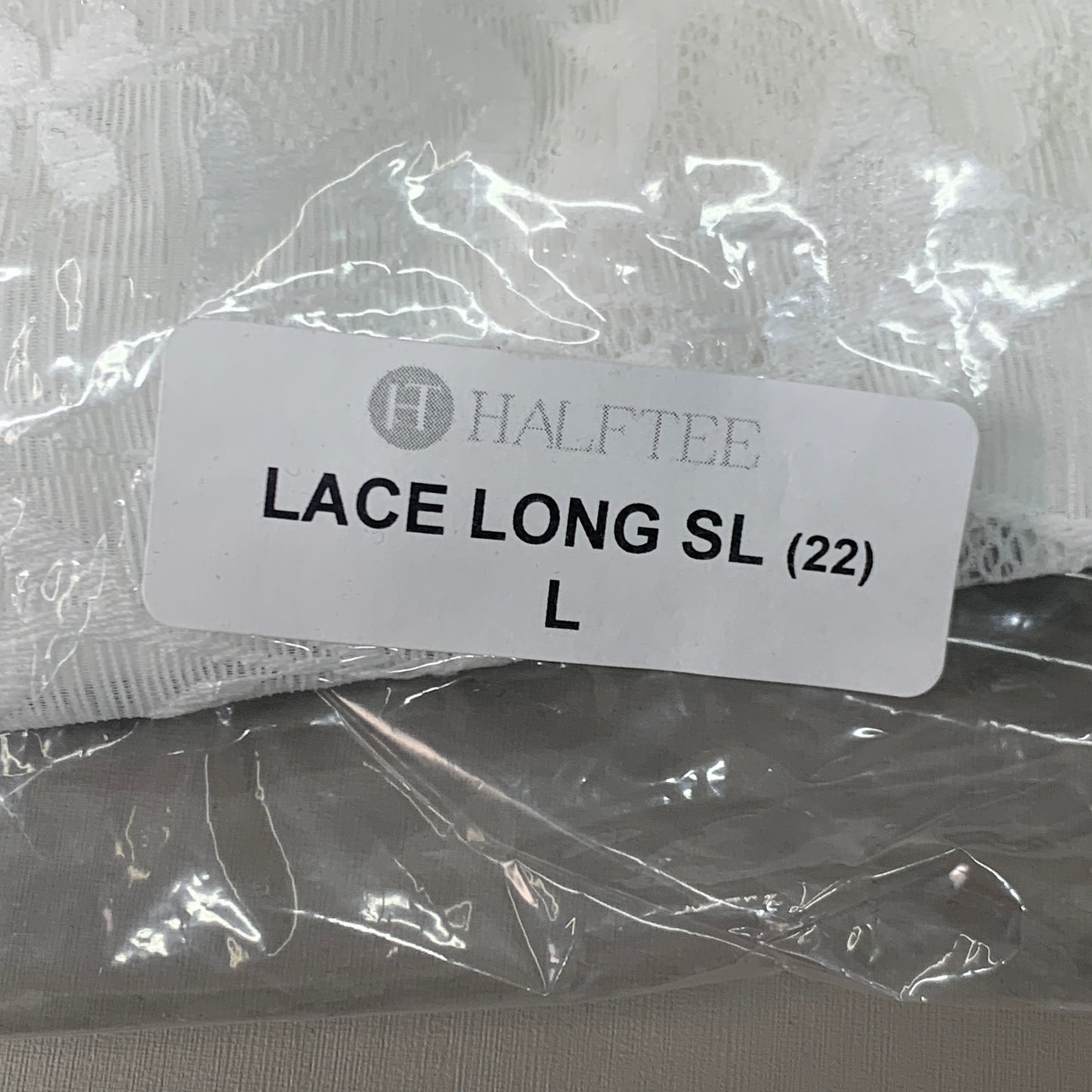 HALFTEE Full Lace Long Sleeve Nylon & Spandex Blend Floral White L (22)