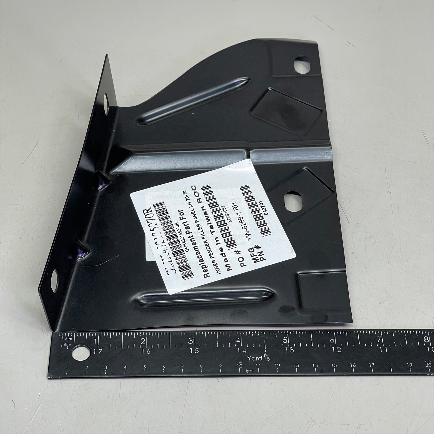 GOODMARK Inner Fender/Radiator Support Baffle For PONTIAC Firebird 1970-1976 Black GMK432135270R