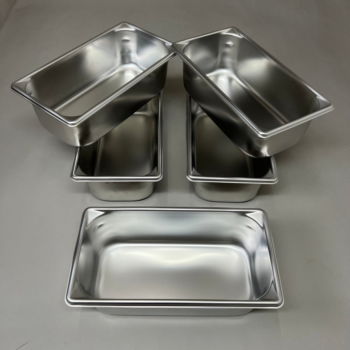 VOLLRATH (5 PK) Super Pan V® 1/3 Size 4" Stainless Steel Steam Table/Hotel Pan 30342