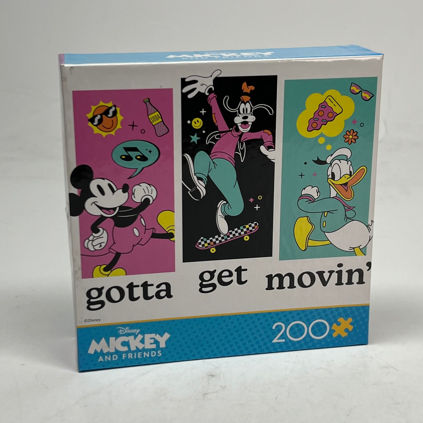 DISNEY Mickey & Friends "Gotta Get Movin" 200-Piece Jigsaw Puzzle 25178-21081-A