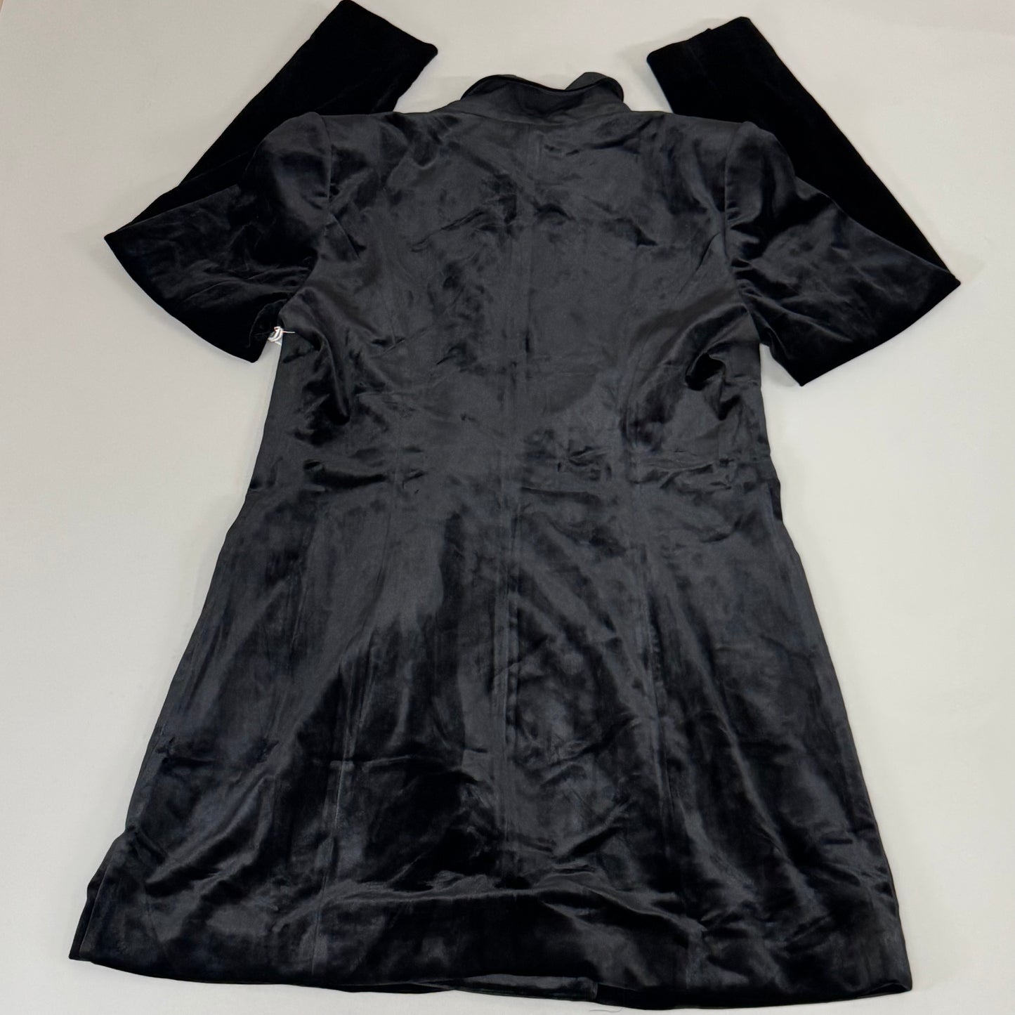 GOOD AMERICAN Velvet Sculpted Blazer Women's Sz XL Black001 GJK0124