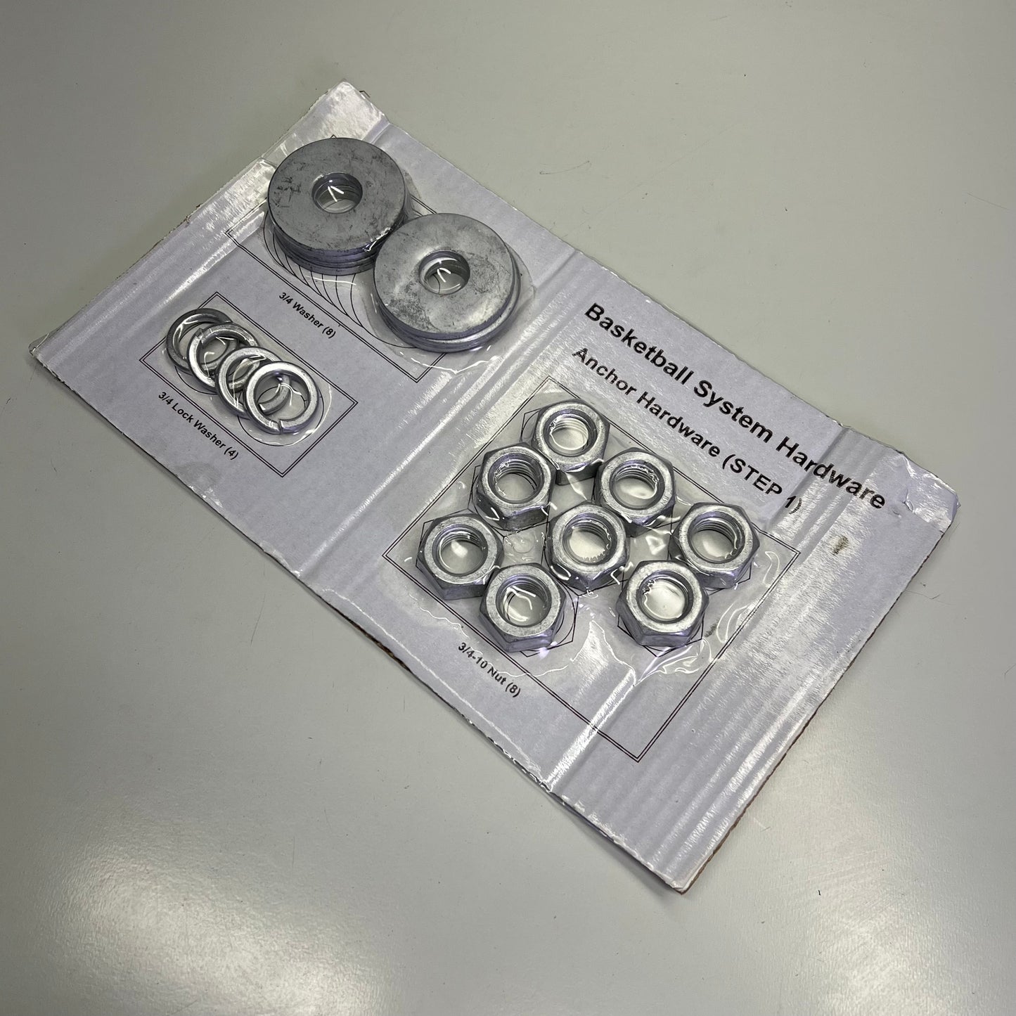 SNAPSPORTS Basketball Anchor Kit System W/ Hardware  9"x9" Black BBANCHOR-ALL