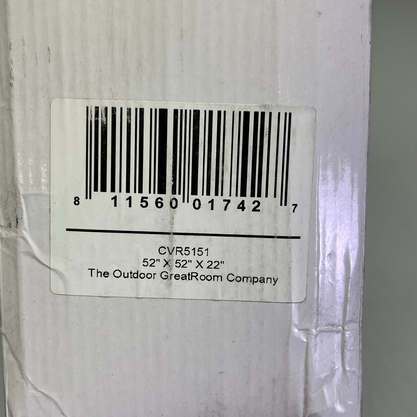 THE OUTDOOR GREAT ROOM Ripstop Fire Pit Burner Cover 52"x52"x22" Tan (As-is)