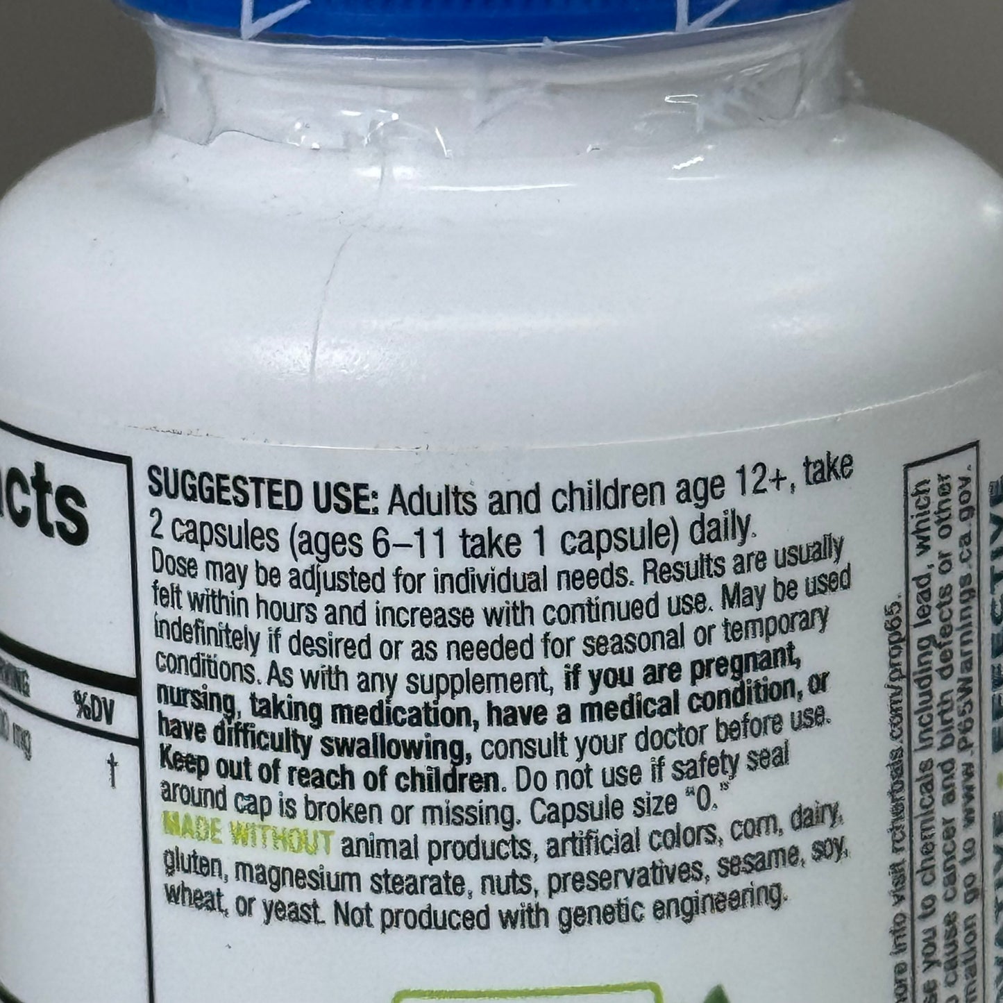 RIDGECREST HERBALS Clear Lungs Classic Breathing Support 500mg 60 Caps BB 01/28