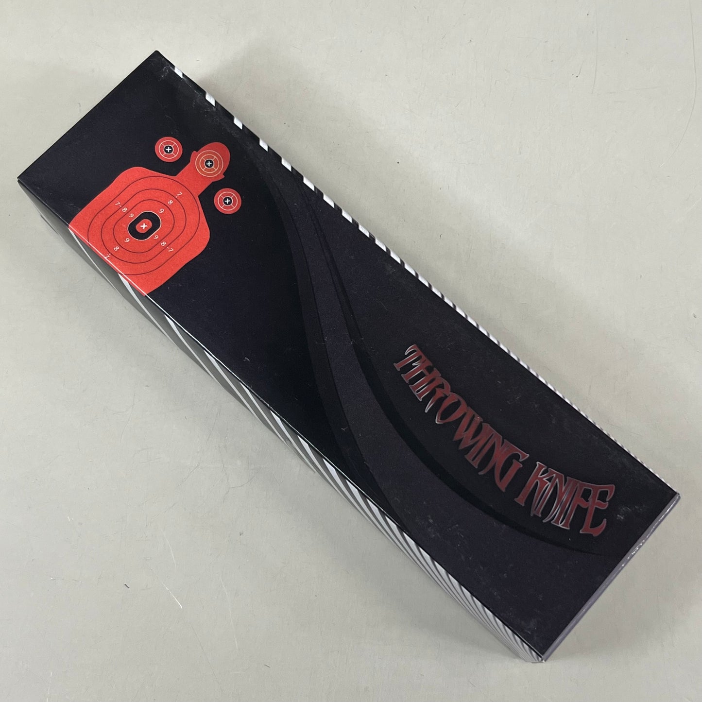 3 Piece Throwing Knife Set W/Sheath 9" Rainbow, Black, Silver Blades TK-114-3MX