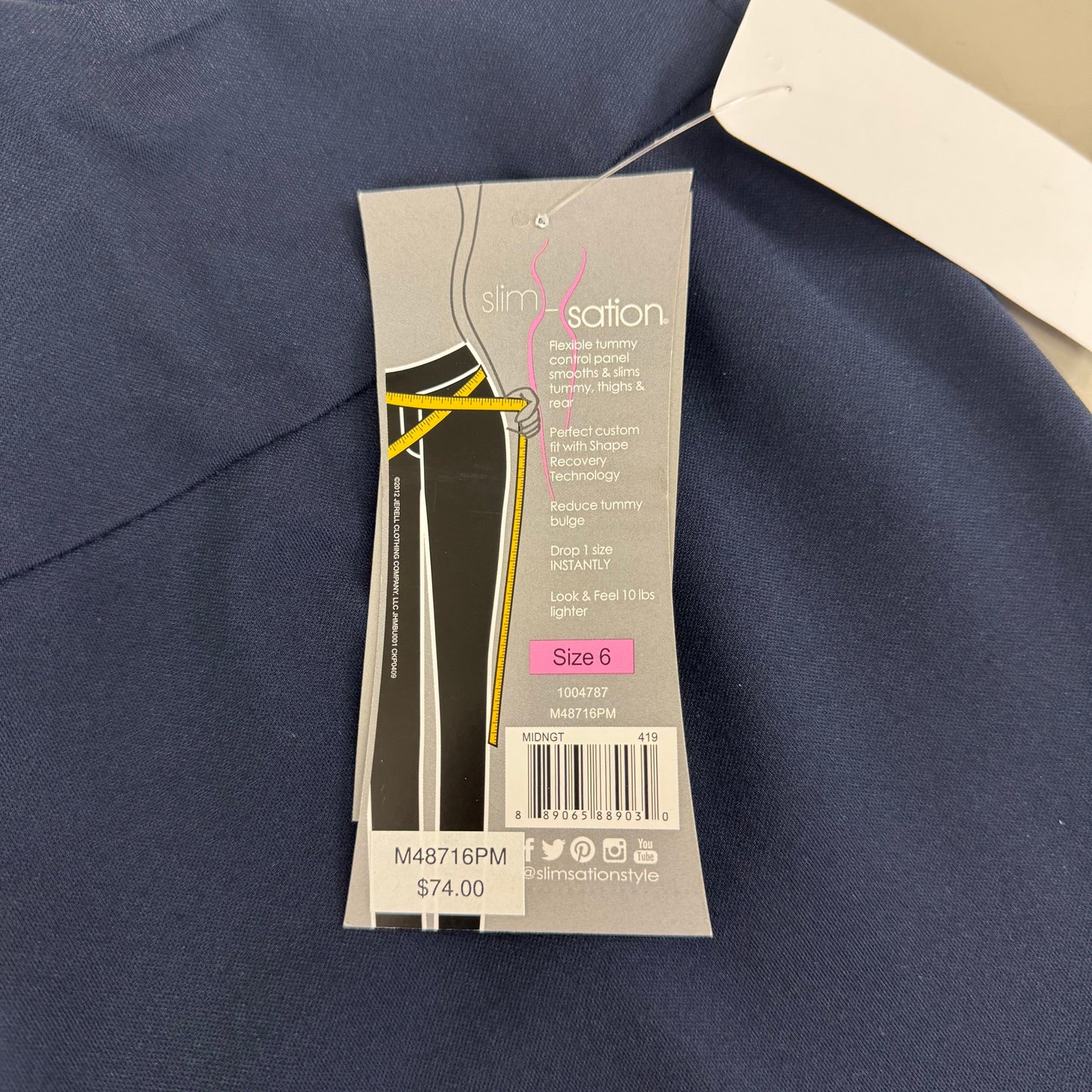 MULTIPLES Ankle Pants Petite Women's Sz 6 Midnight M48716PM