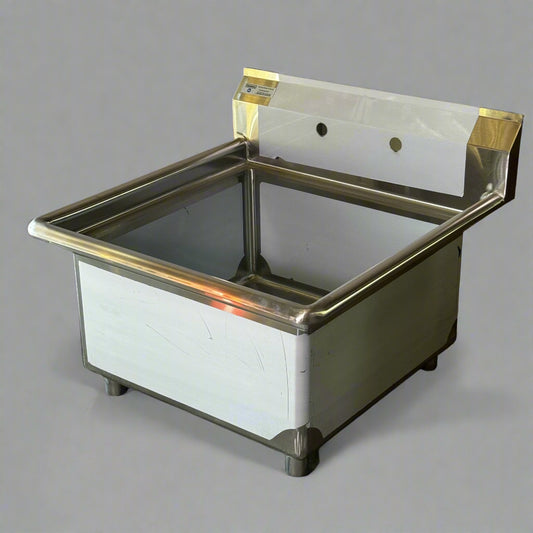 STEELTON Stainless Steel Sink 29"W x 30"L x 23"H Silver 522CS12424