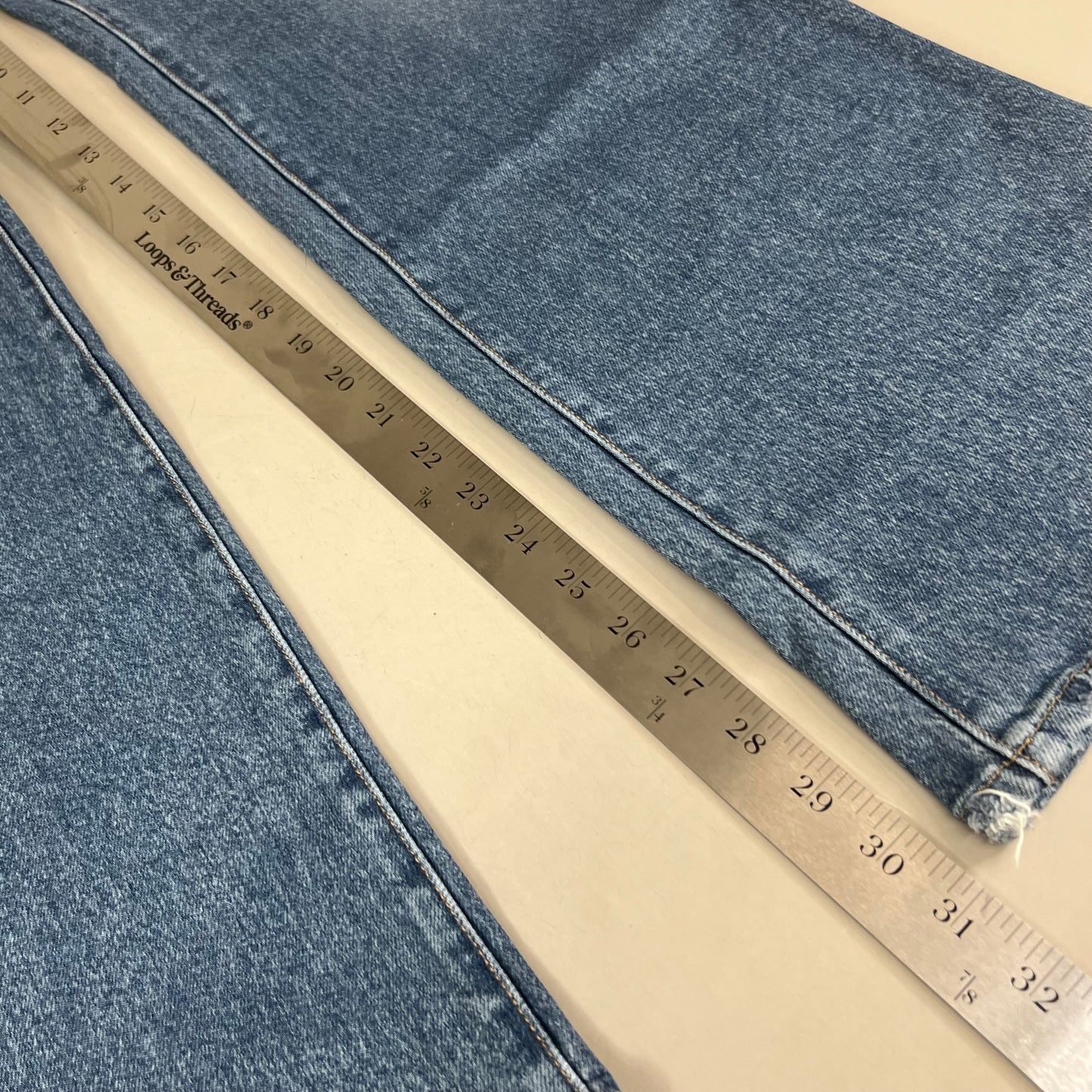 GOOD AMERICAN Good Classic Slim Bootcut High-Rise Jeans Women's Sz 8 Indigo627 GCLBDV220T