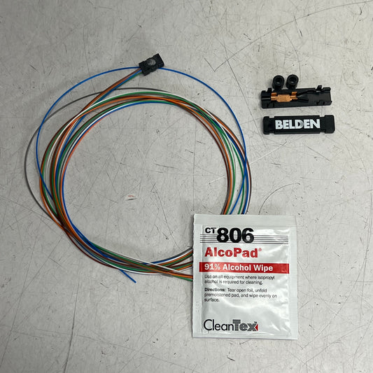 BELDEN Optical Fiber Field Breakout Kit Plastic Housing 6 Fiber 6 Tubes AX101100