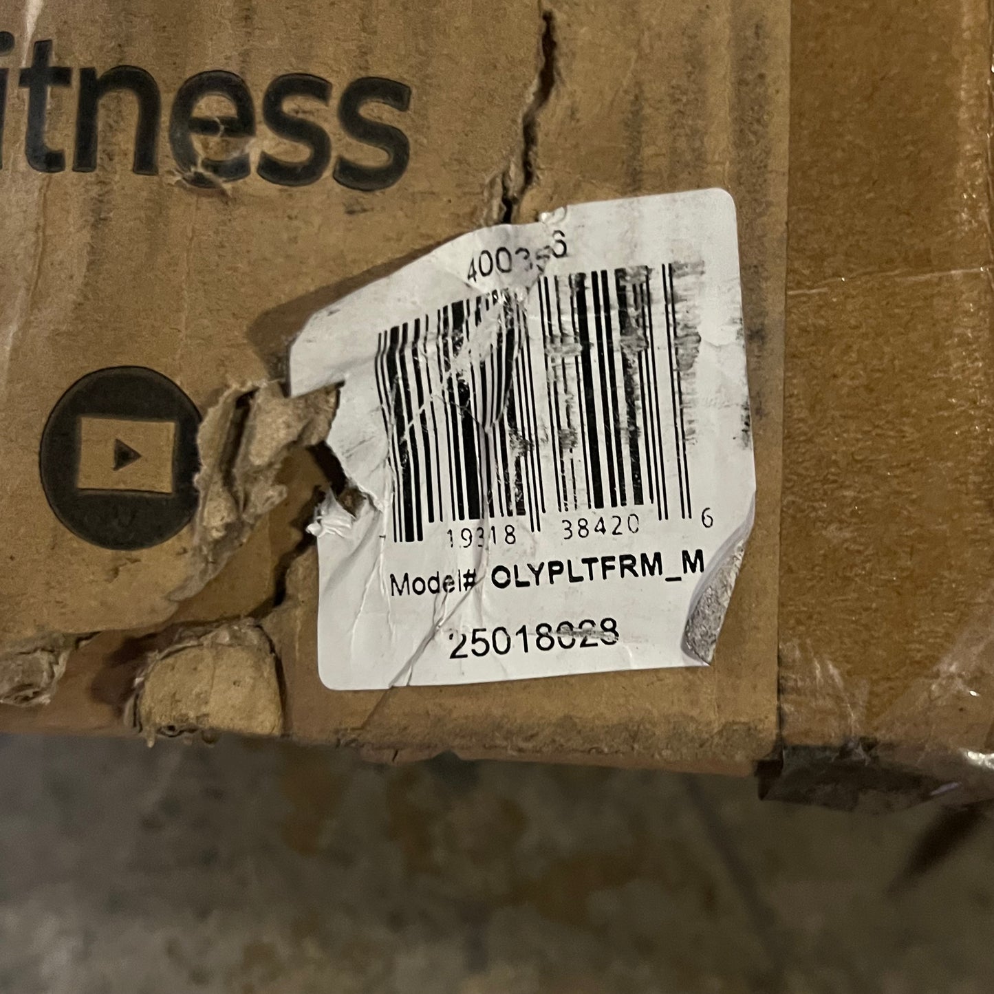 ZA@ TITAN Olympic Lifting Platform 99"L X 74.5"W X 5"H, Black 400356 (AS-IS, Missing Connectors)