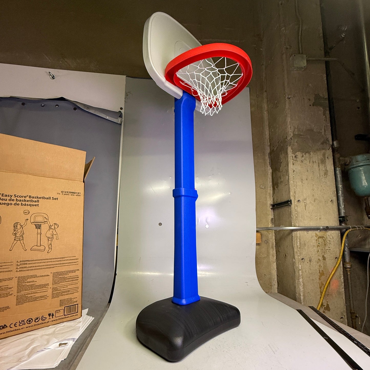 ZA@ LITTLE TIKES TotSports Easy Score Adjustable Kid’s Basketball Set 612329M81X1 A