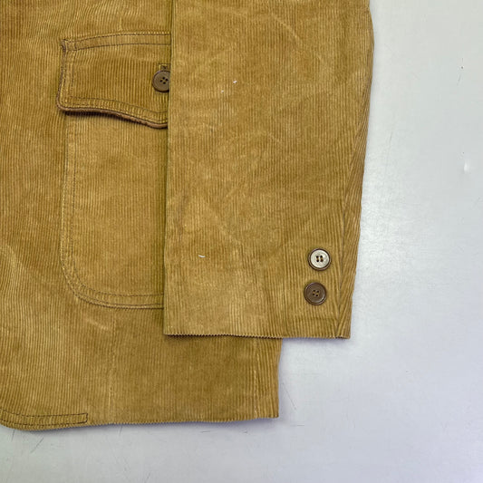 JC PENNYS Vintage 80's Style Corduroy Blazer Men's Sz 42L Dark Khaki (Pre-Owned)