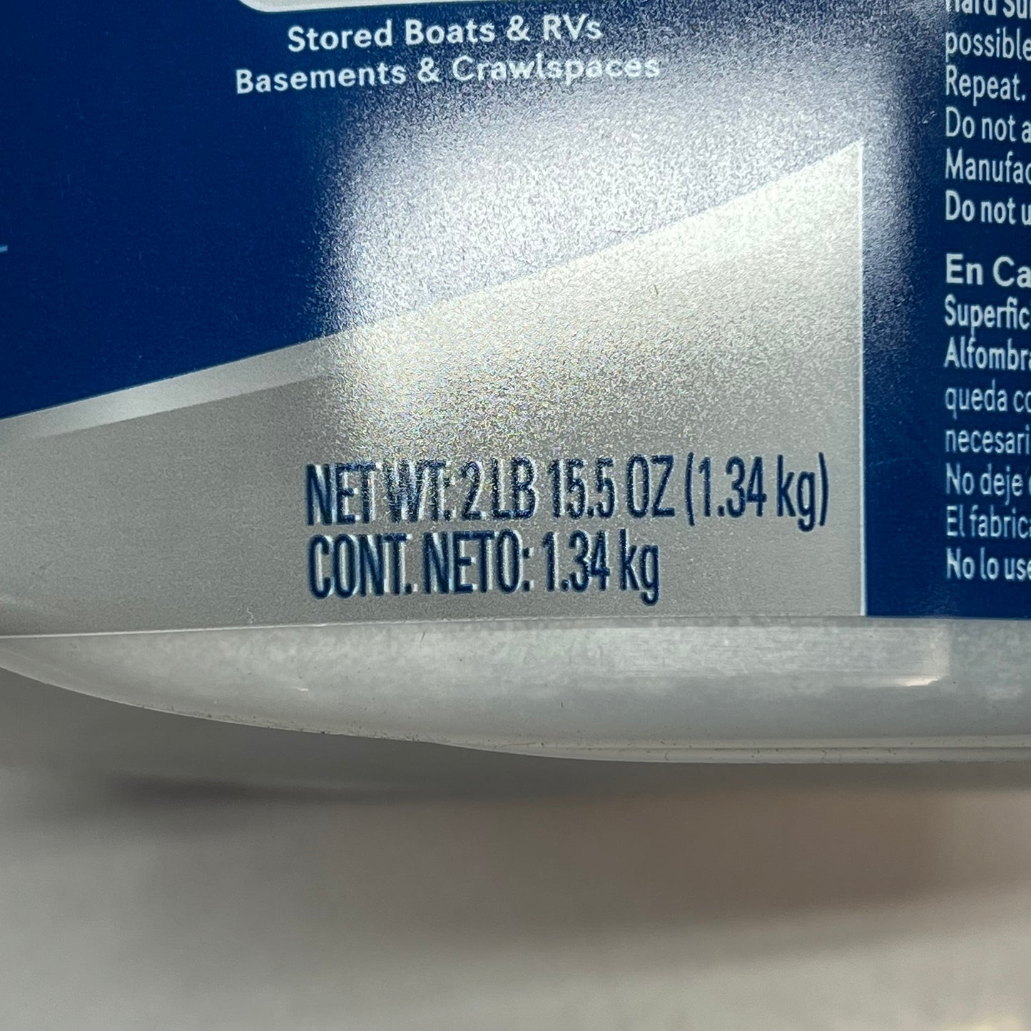 ZA@ DAMPRID (3 PACK) Hi-Capacity Moisture Absorber, Fragrance Free 2LB/15.5OZ A0663 (Damaged)