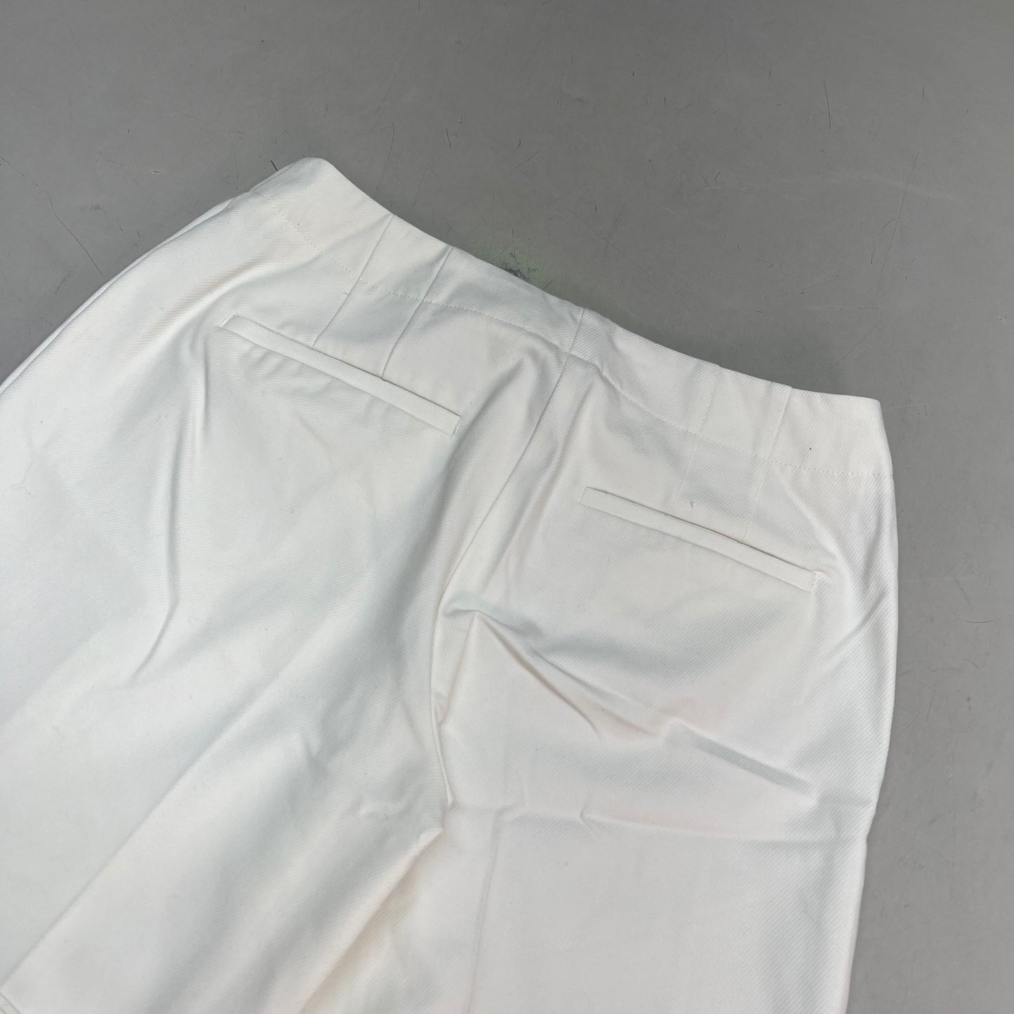 CHICOS Lightweight Straight Wide Leg Pants Women's Sz 0.5 White/Crème