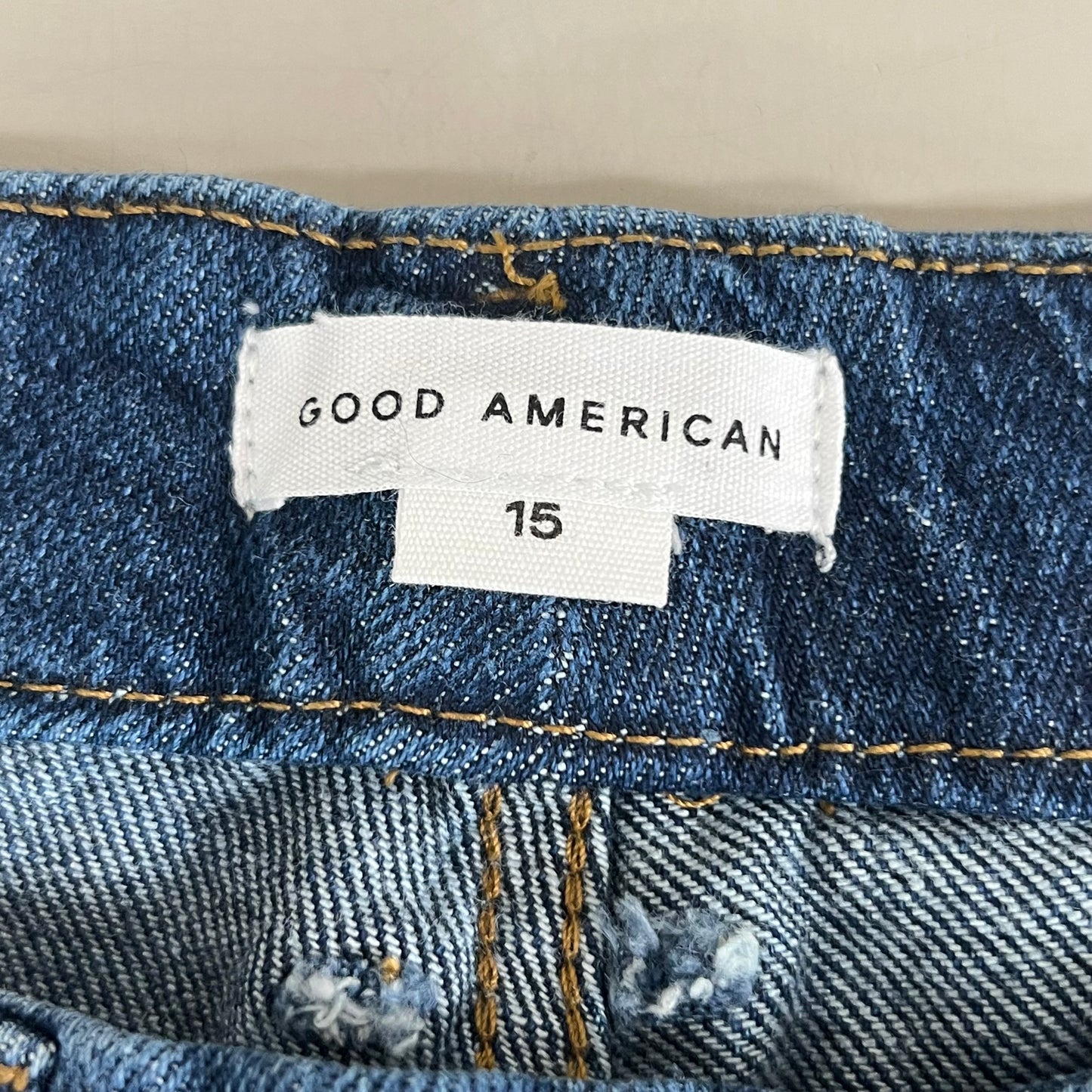 GOOD AMERICAN Good Classic Slim Bootcut High-Rise Jeans Women's Sz 15 Indigo704 GCLB575T