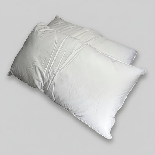 ZA@ BRH  (2 PACK) Gel Fiber Pillow Hotel Supplies  233 Thread Count Queen Sz White QSL BRH-DAP-09