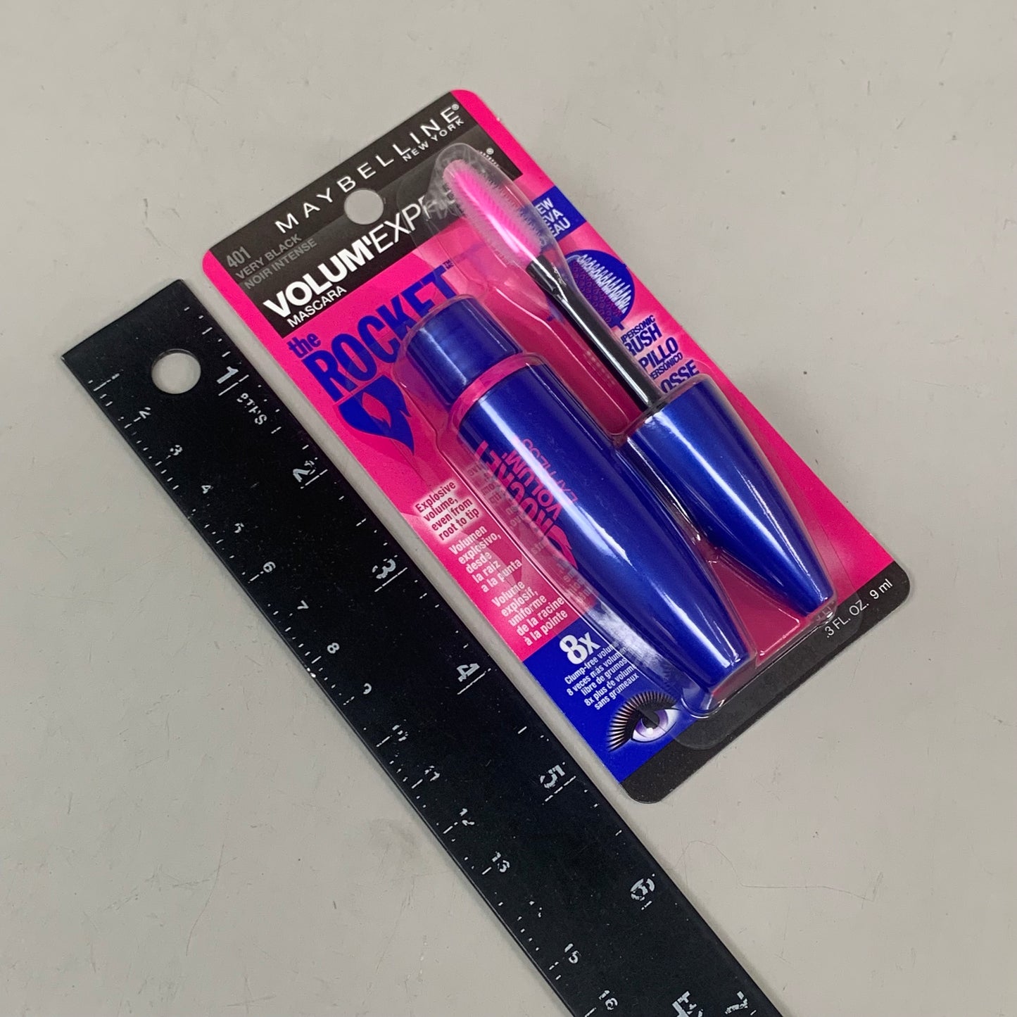 MAYBELLINE (2 PACK) The Rocket Volumizing Washable Mascara 0.3 fl oz Very Black