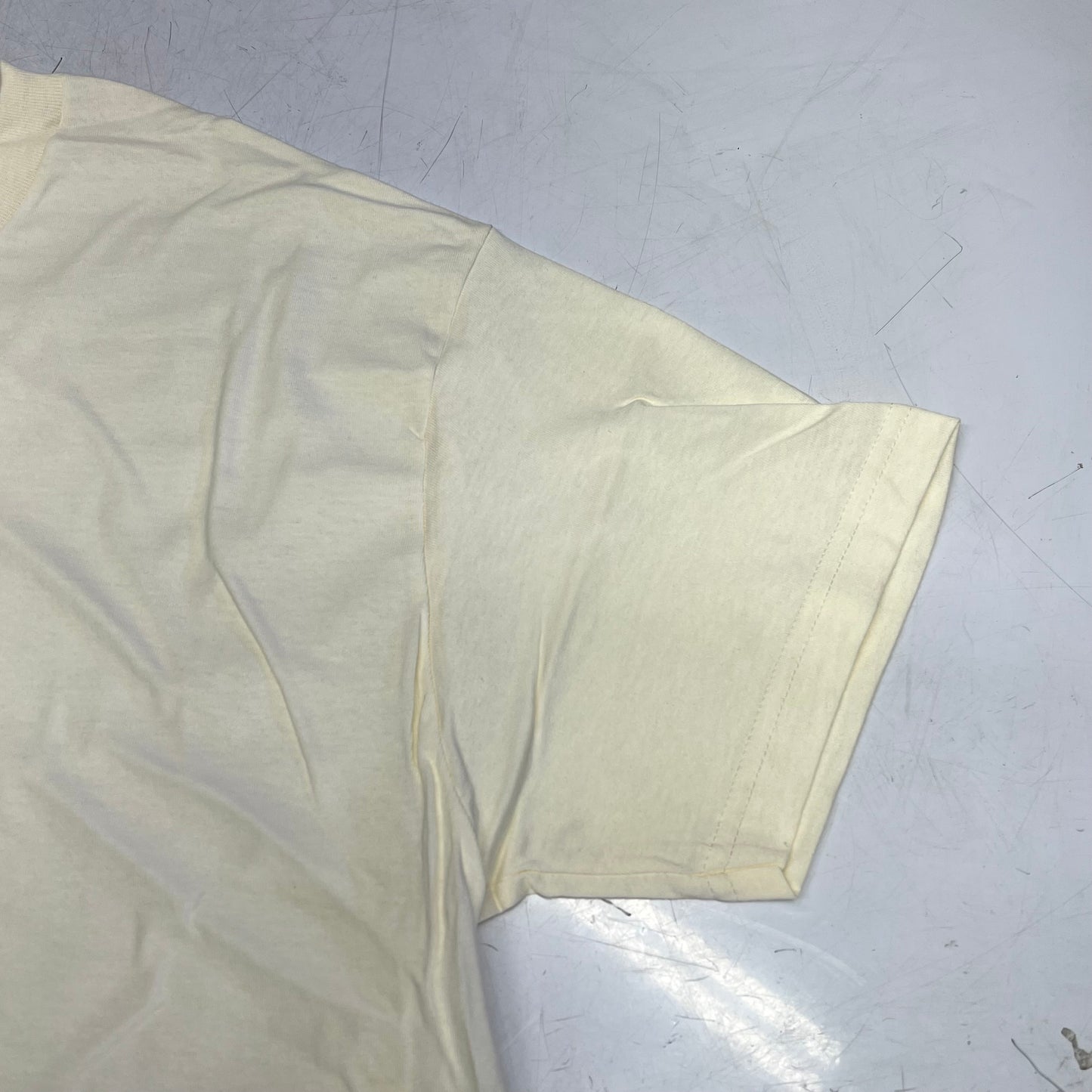 ZA@ AMERICAN APPAREL (12 PACK) Heavyweight Cotton Tee Unisex Sz XL Crème 1301
