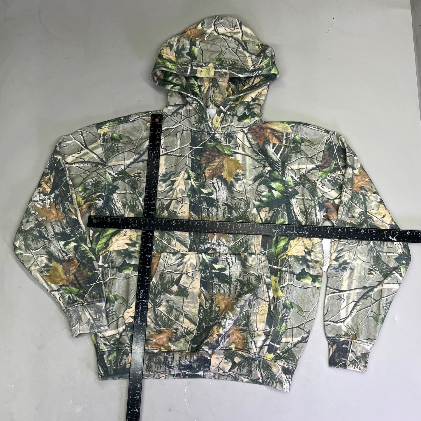 COTTON COLLECTIVE Special Hoodie 100% Cotton Fleece Unisex Sz S Camo Pattern